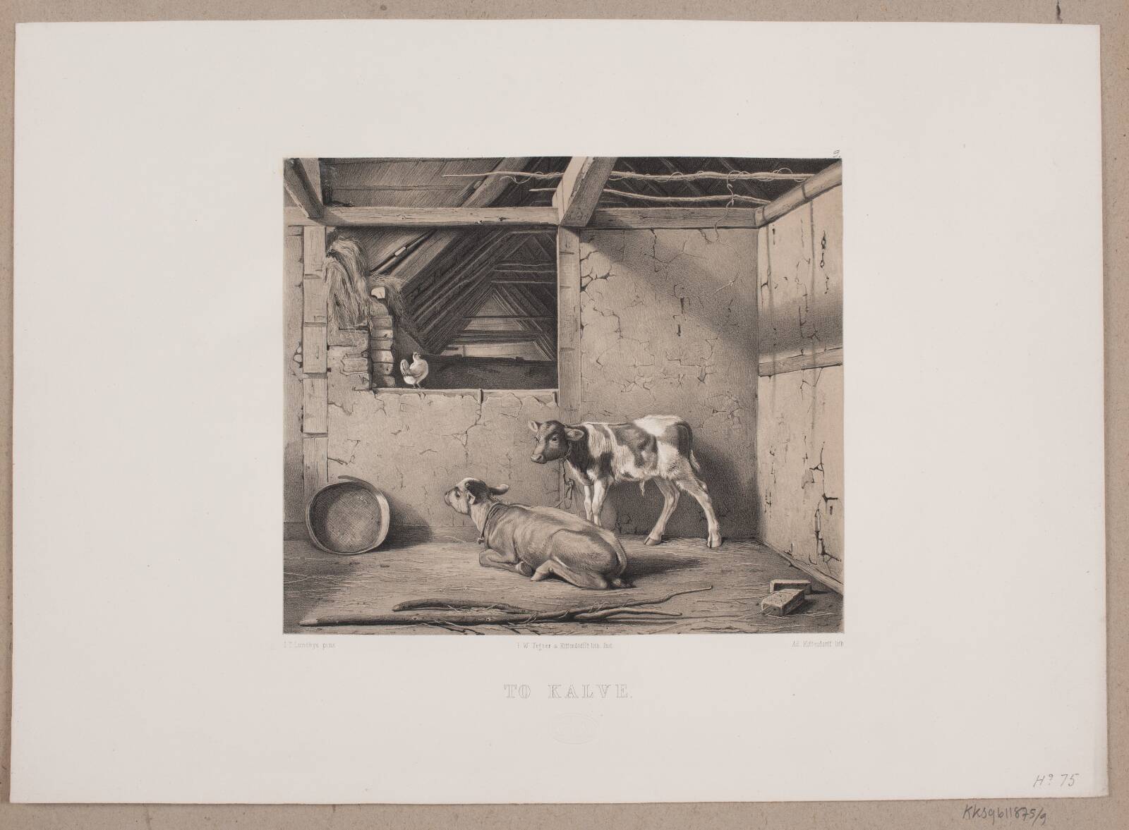 To kalve, Adolph Kittendorff, 1880-1889