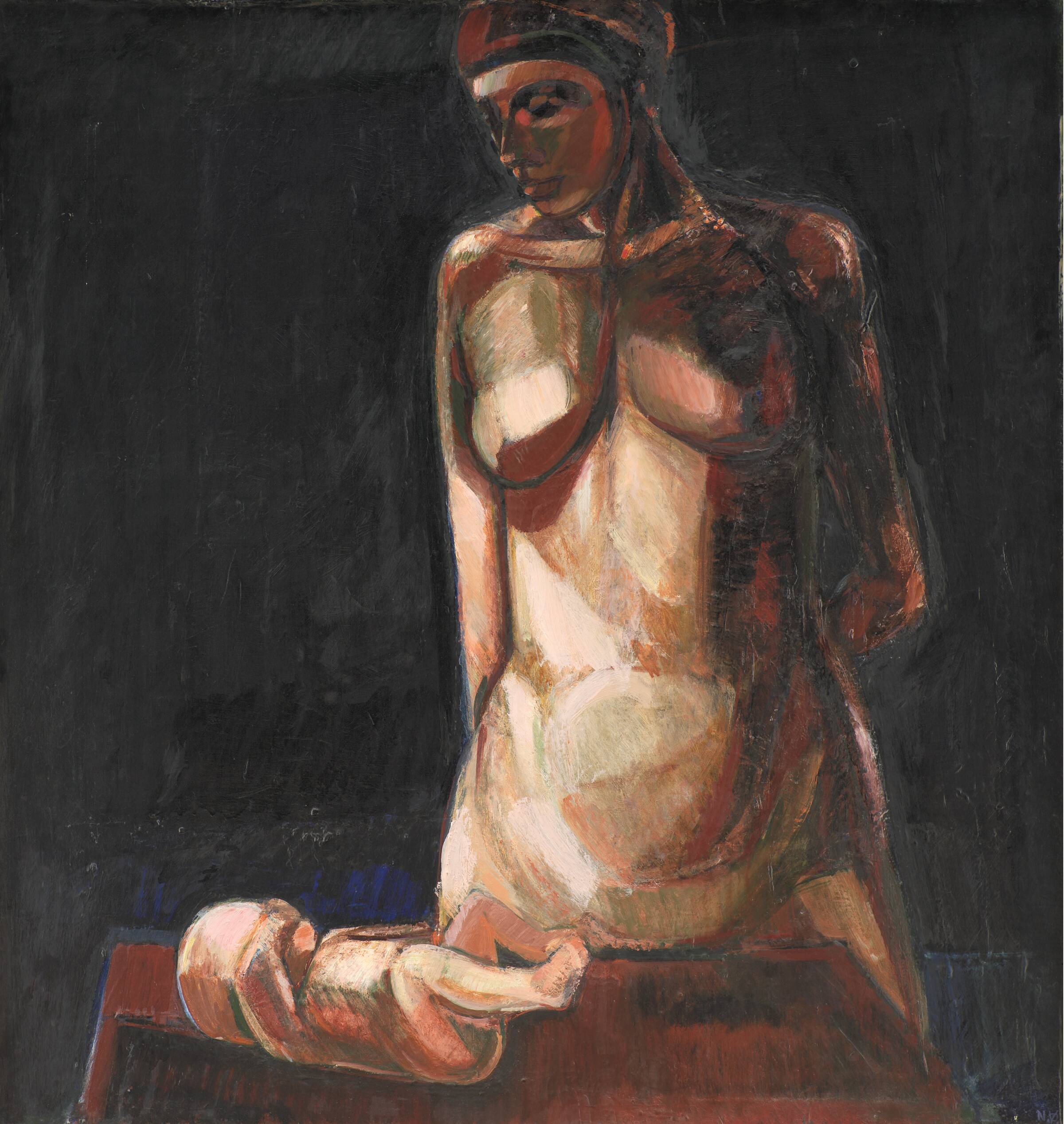 Moder og barn, Niels Østergaard, 1959