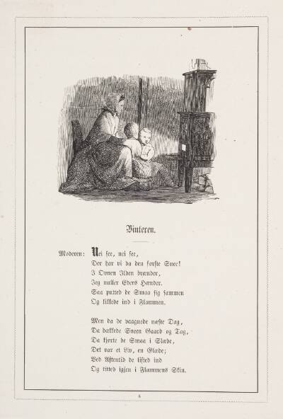 Vinteren. Illustration til H.V. Kaalund, "Fabler for Børn"