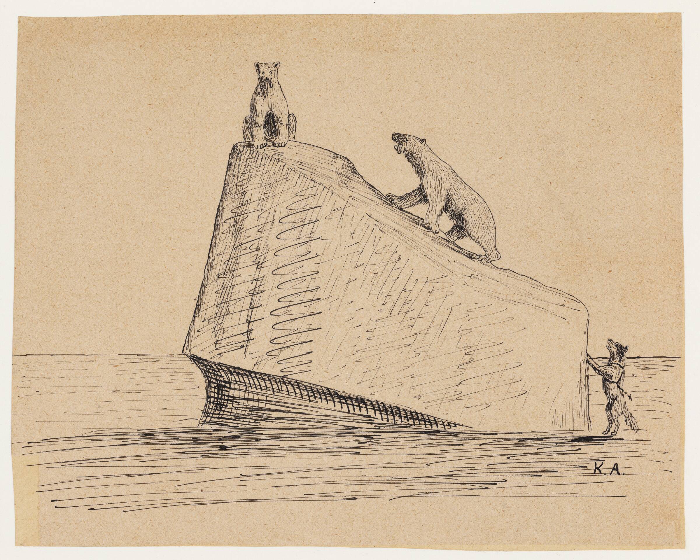 Motiv fra et østgrønlandsk sagn, Kaarale Andreassen, 1927-1928
