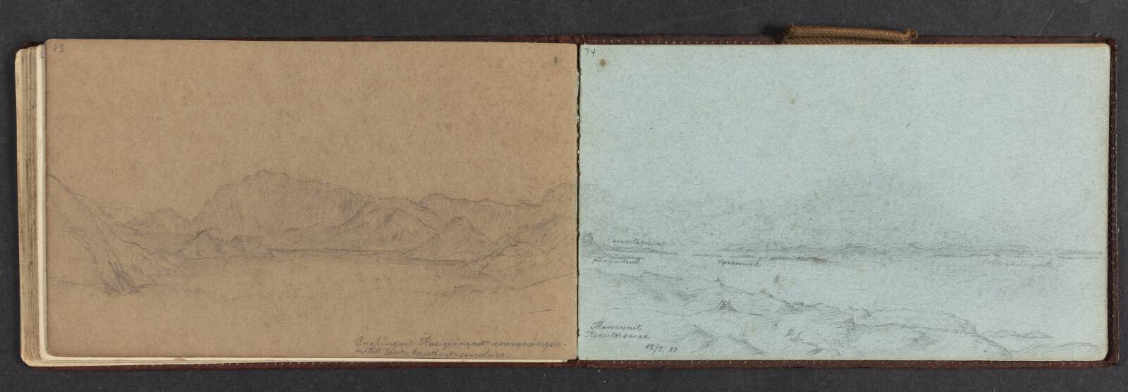 Fjeldlandskab, Lars Møller, 1883
