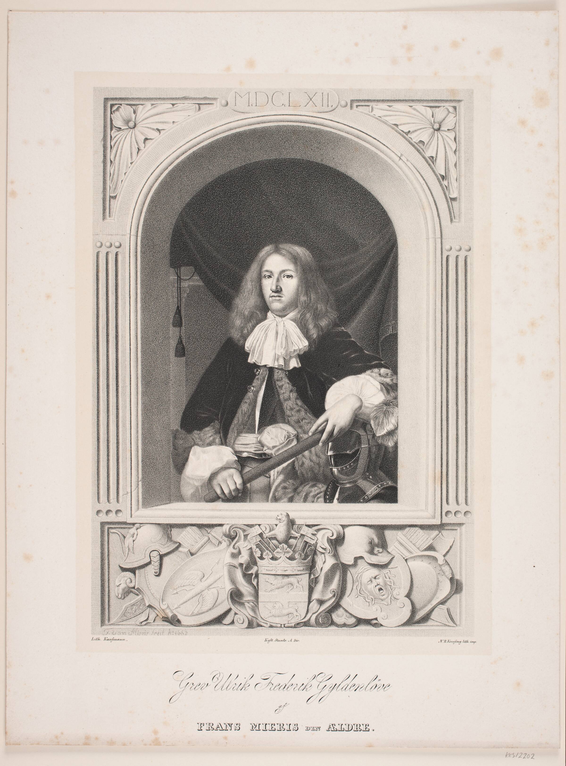W. F. Gyldenløve, Asmus Kaufmann, 1836
