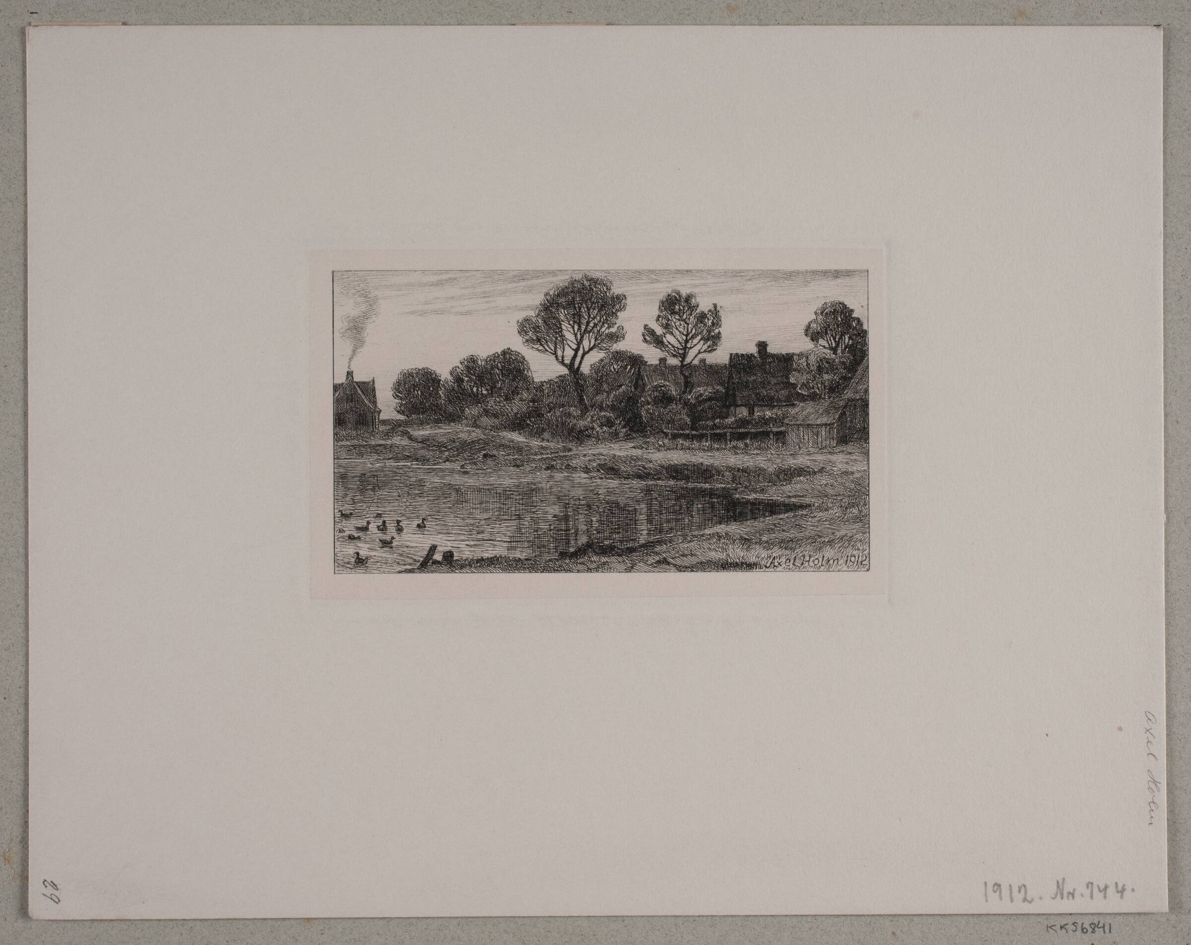 Gadekæret i Brønshøj, Axel Holm, 1912