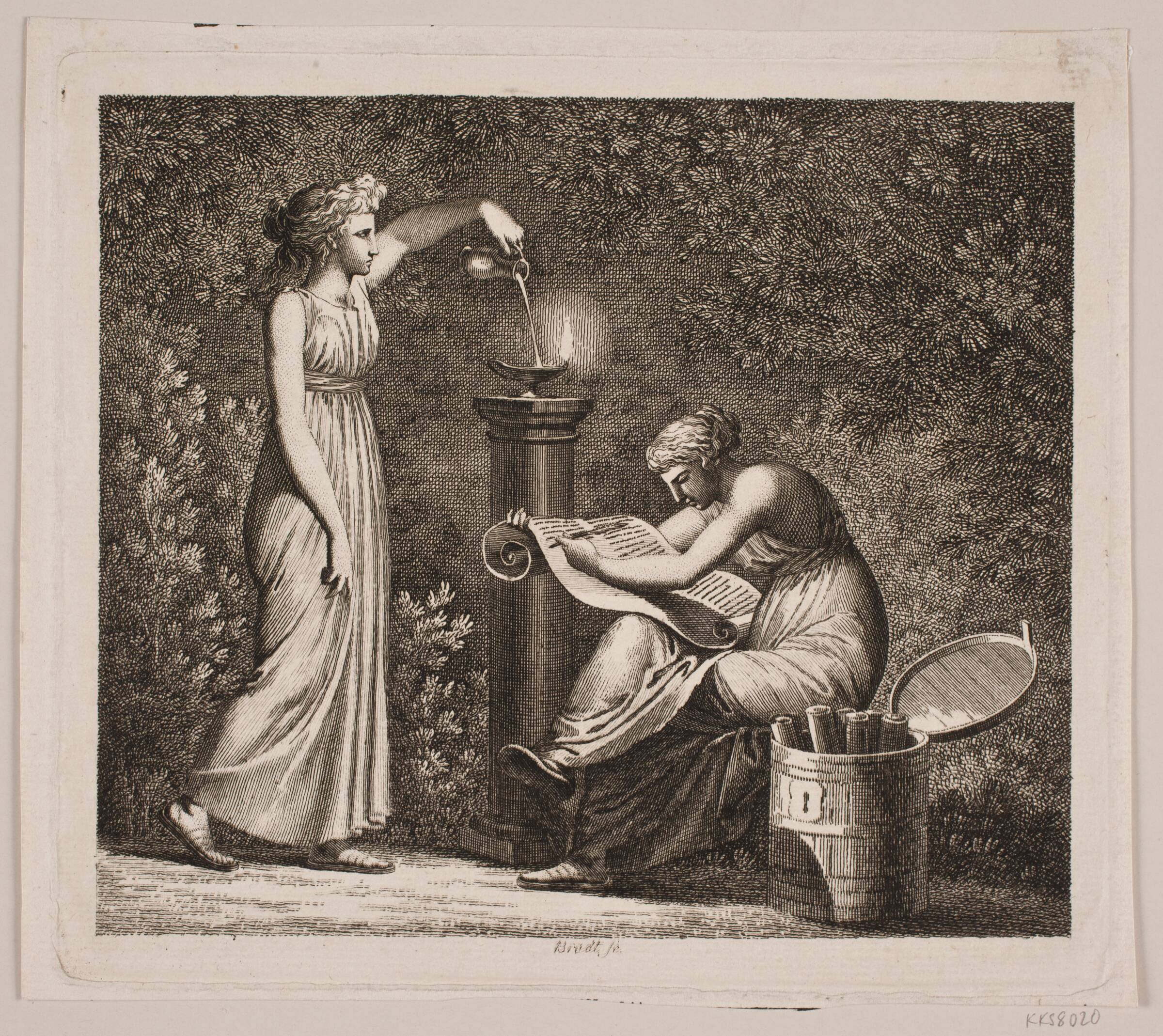 Titelblad til "Beskrivelse over danske Mynter og Medailler i den kgl Samling", Bradt, F.L., 1791