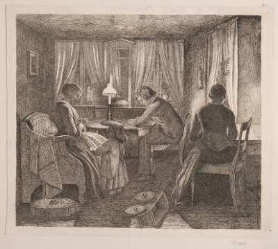 Interiør med Kunstnerens familie