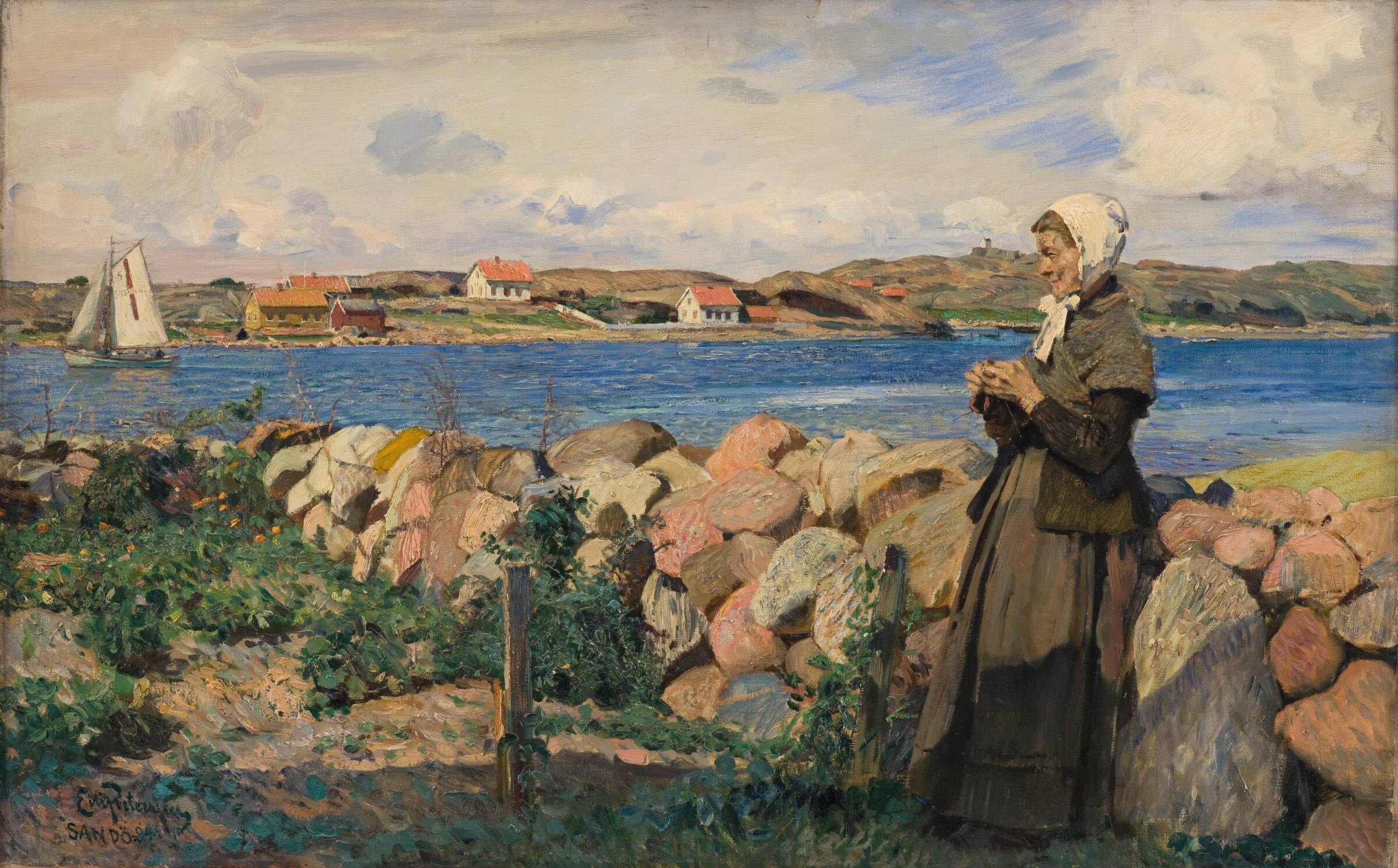 Fra den norske skjærgård, Eilif Peterssen, 1894