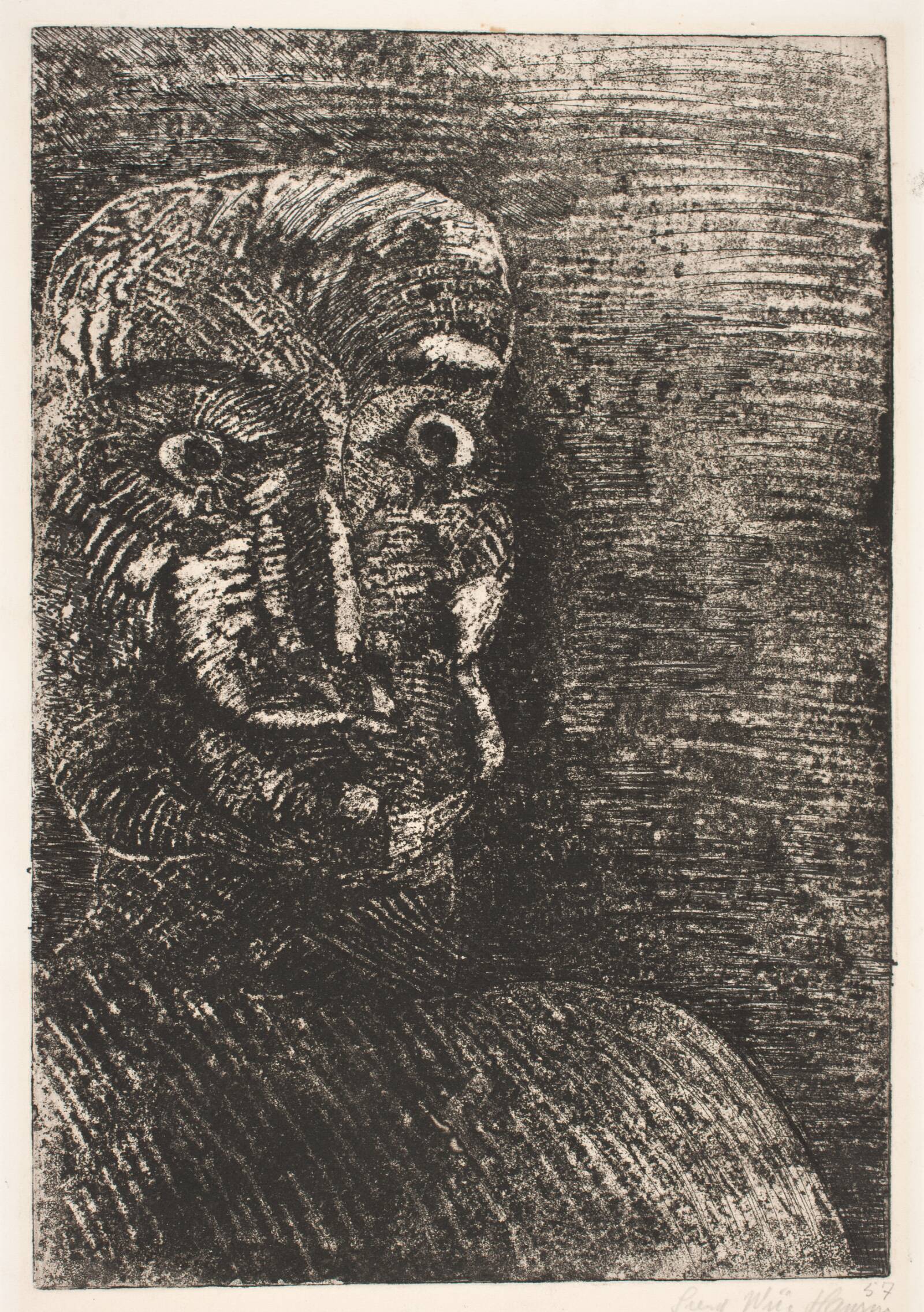 Portræt, Svend Wiig Hansen, 1957