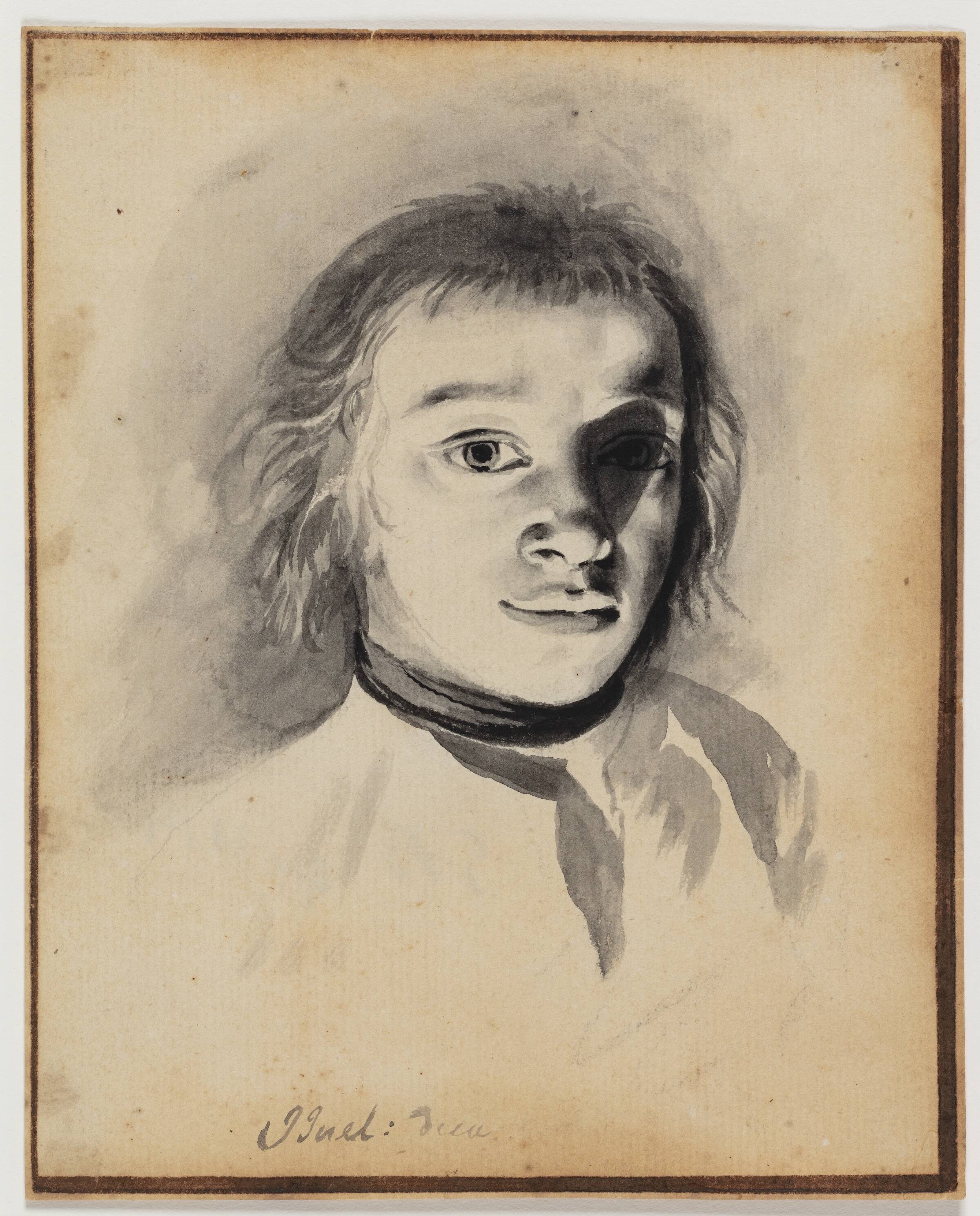 Selvportræt ved kunstigt lys, Jens Juel, 1763-1764