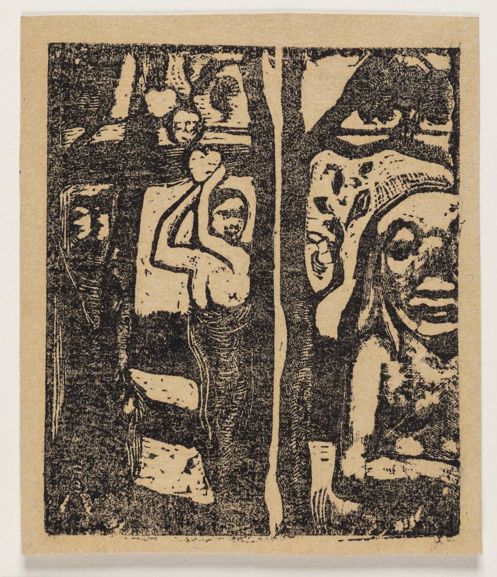 Femme cueillant des fruits et Oviri, Paul Gauguin, 1891-1893
