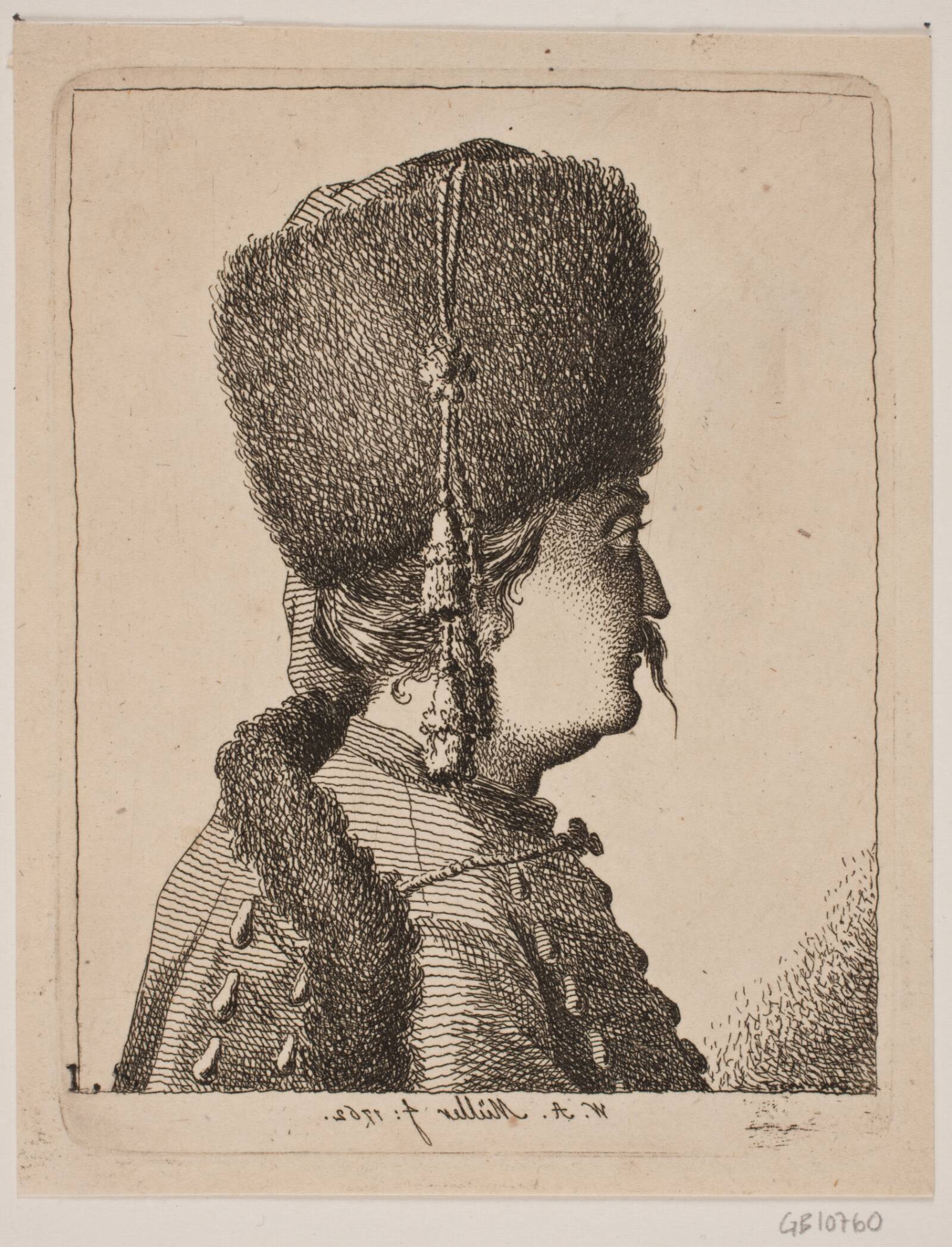 En dansk Husar, W.A. Müller, 1762