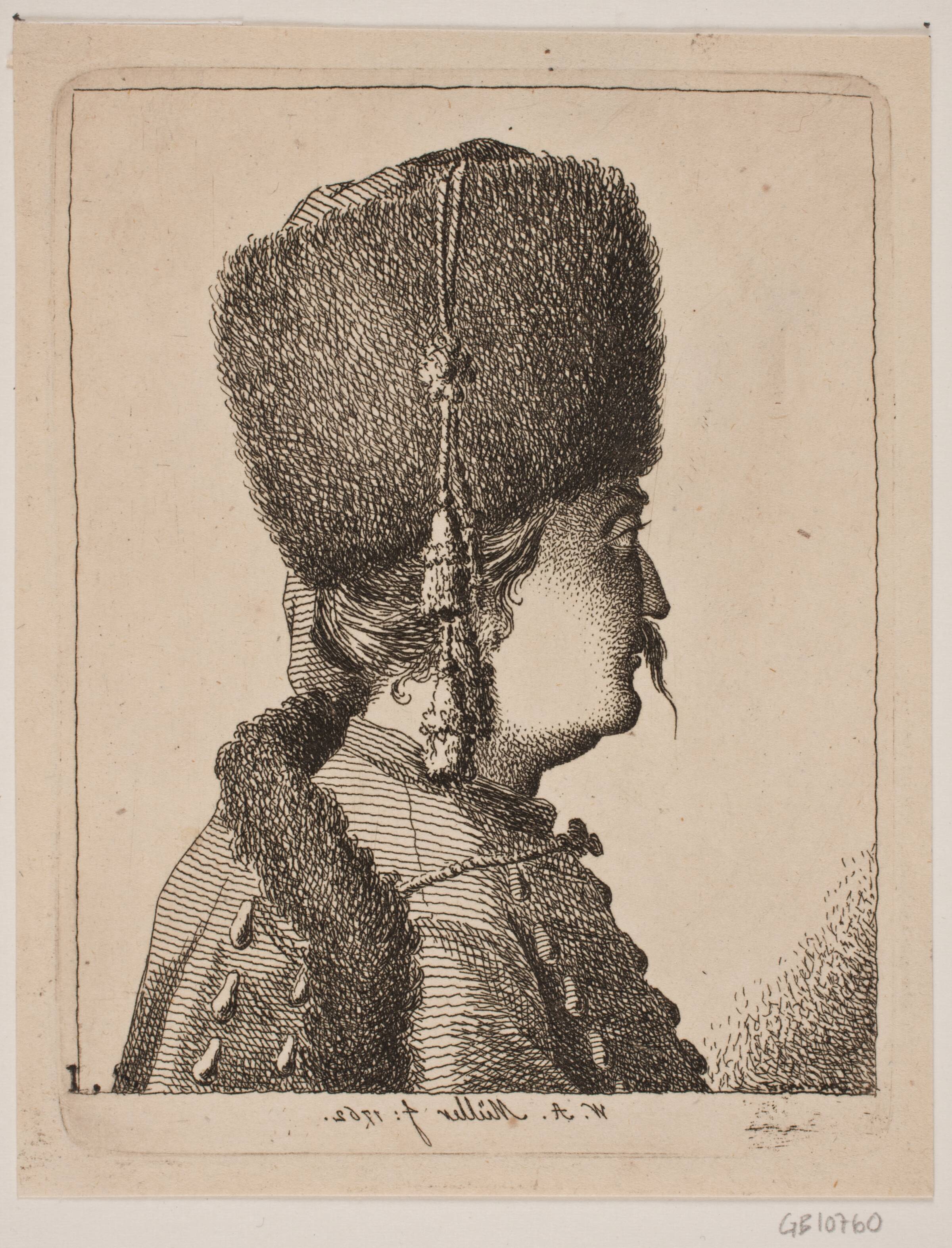 En dansk Husar, W.A. Müller, 1762