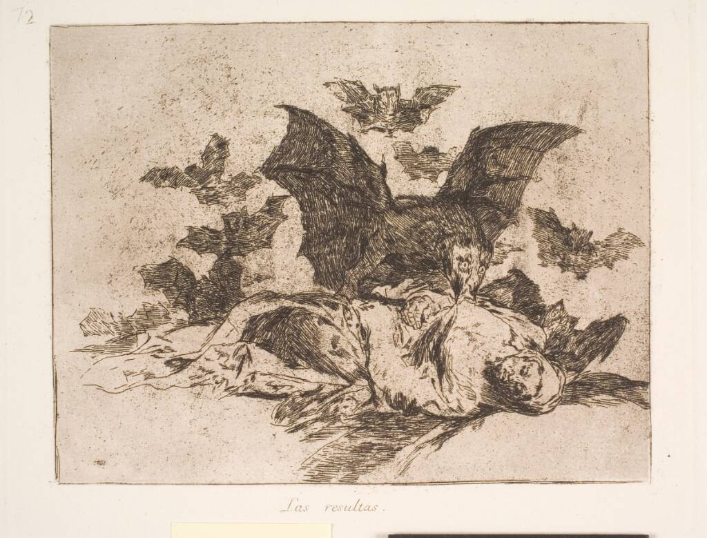Resultatet (72), Francisco de Goya, 1810-1820