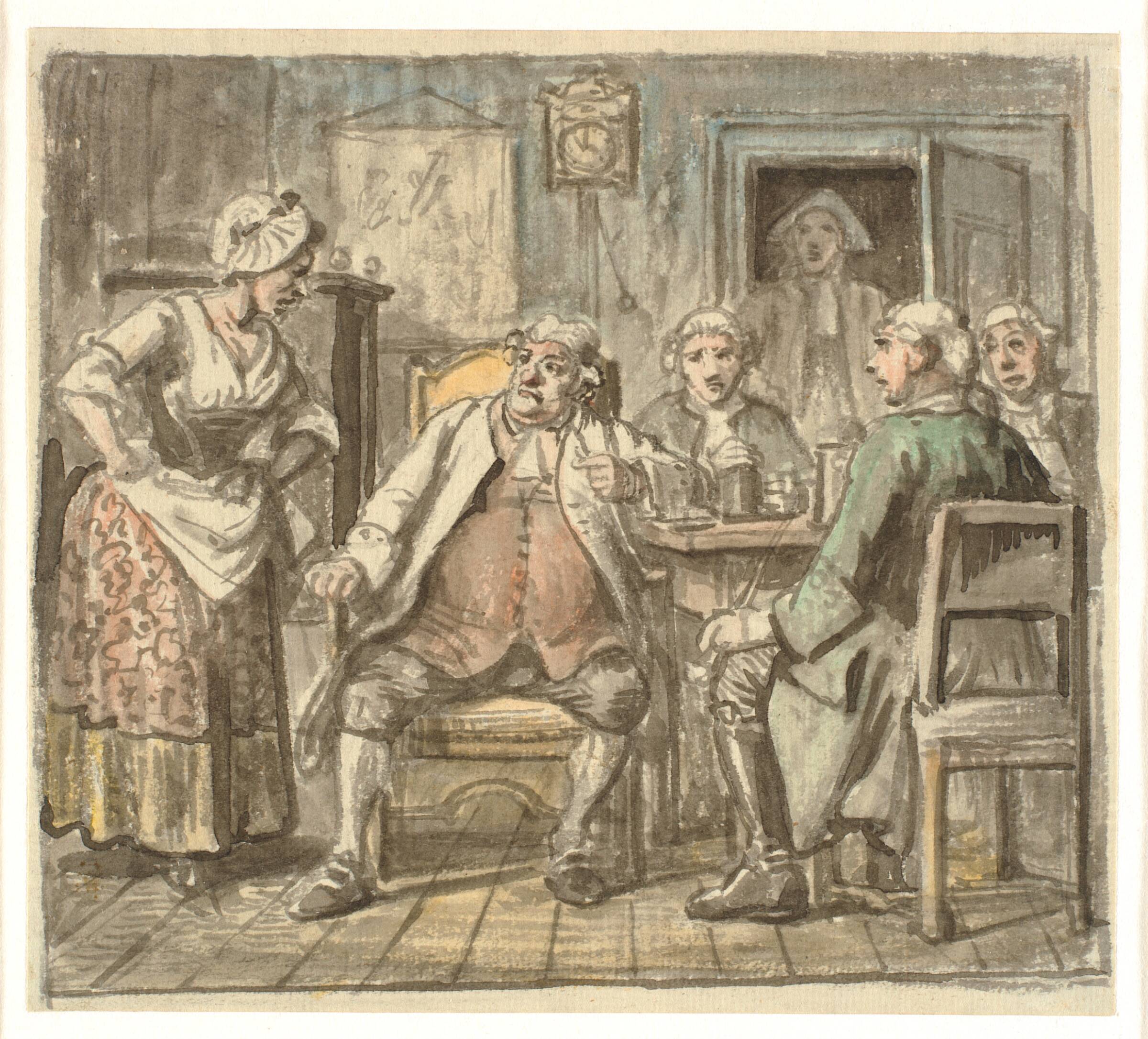 "Collegium politicum" (Den politiske kandestøber), Wilhelm Marstrand, 1810-1873
