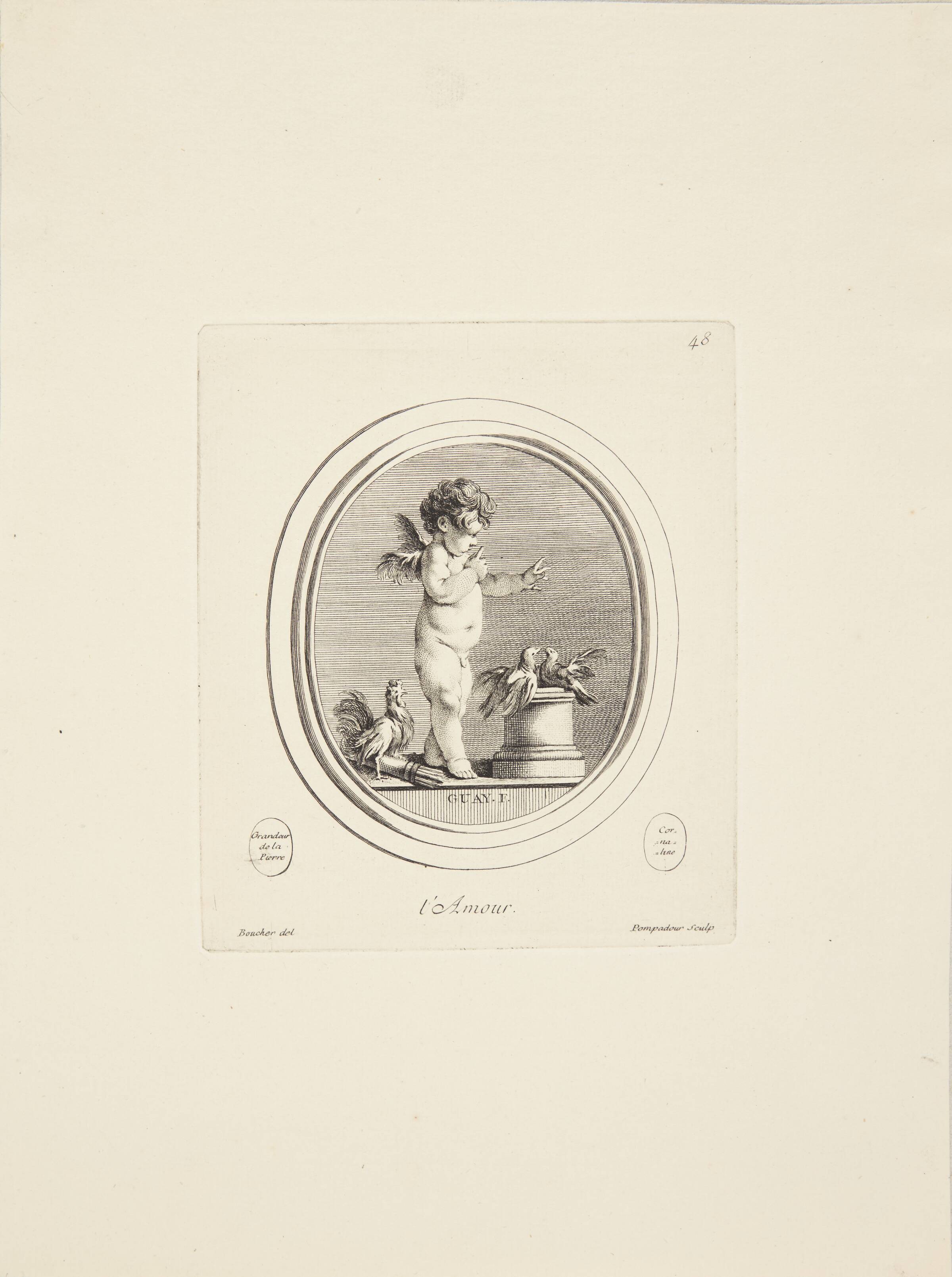 Amor, Madame de Pompadour, 1753-1757