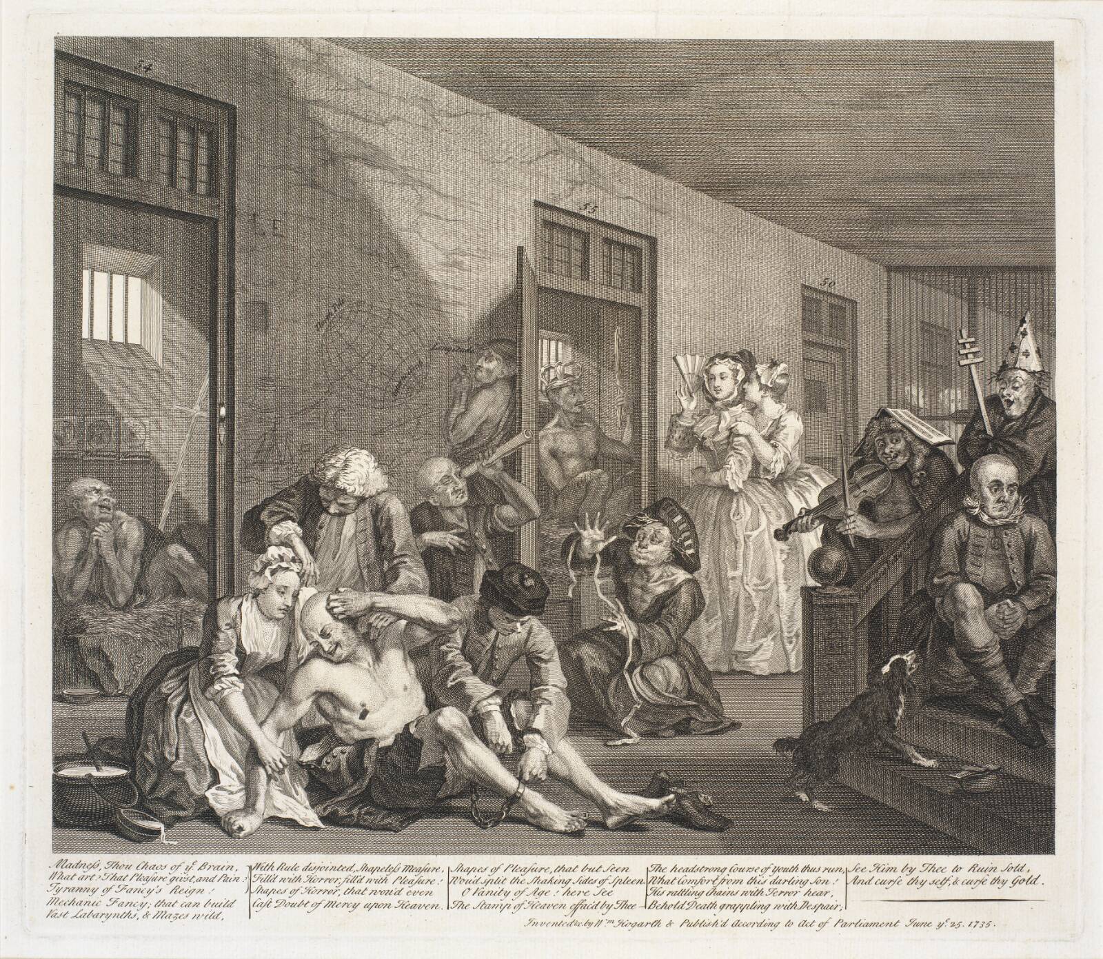 En libertiners liv, William Hogarth, 1735