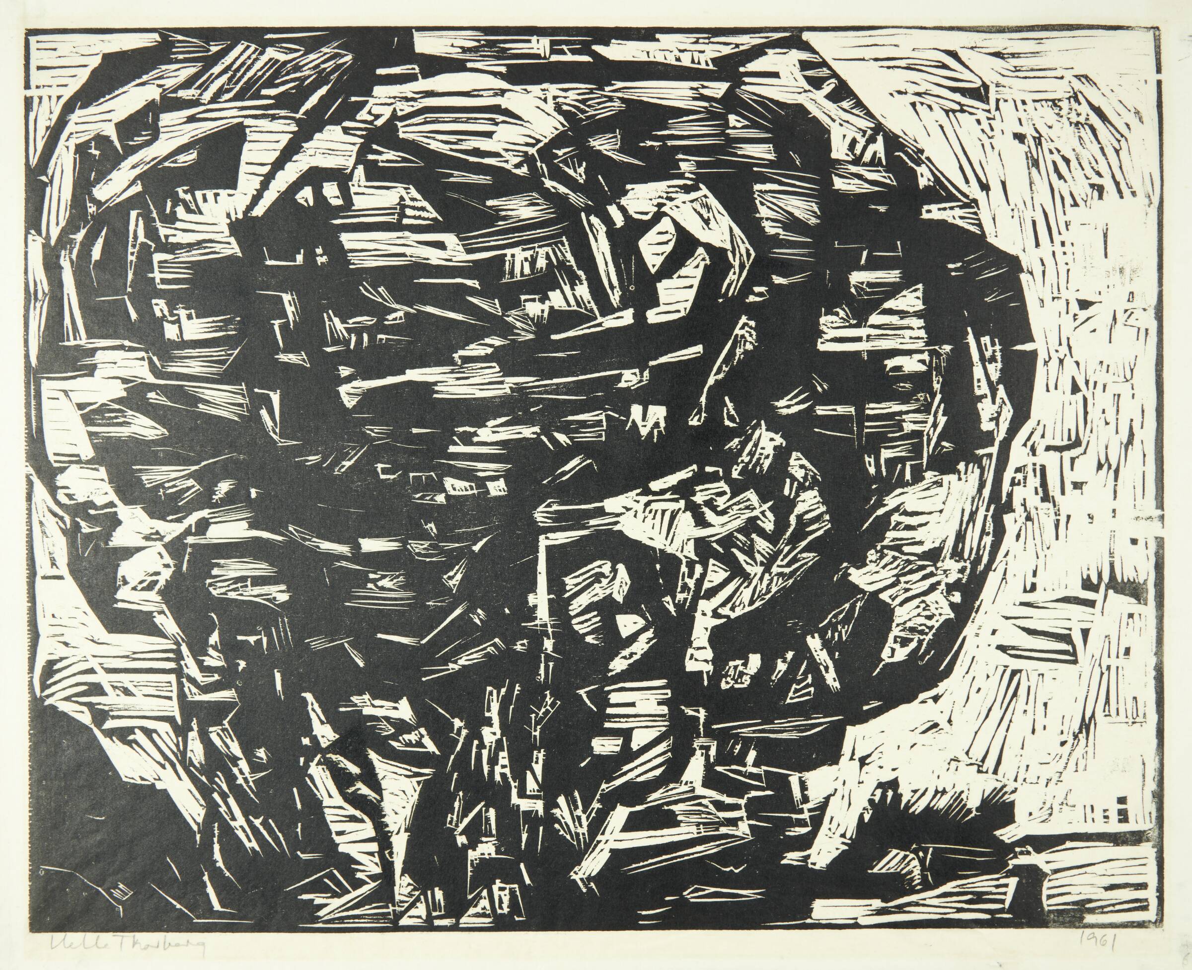 Komposition inspireret af Garcia Lorca: "Blodbryllup", Helle Thorborg, 1961