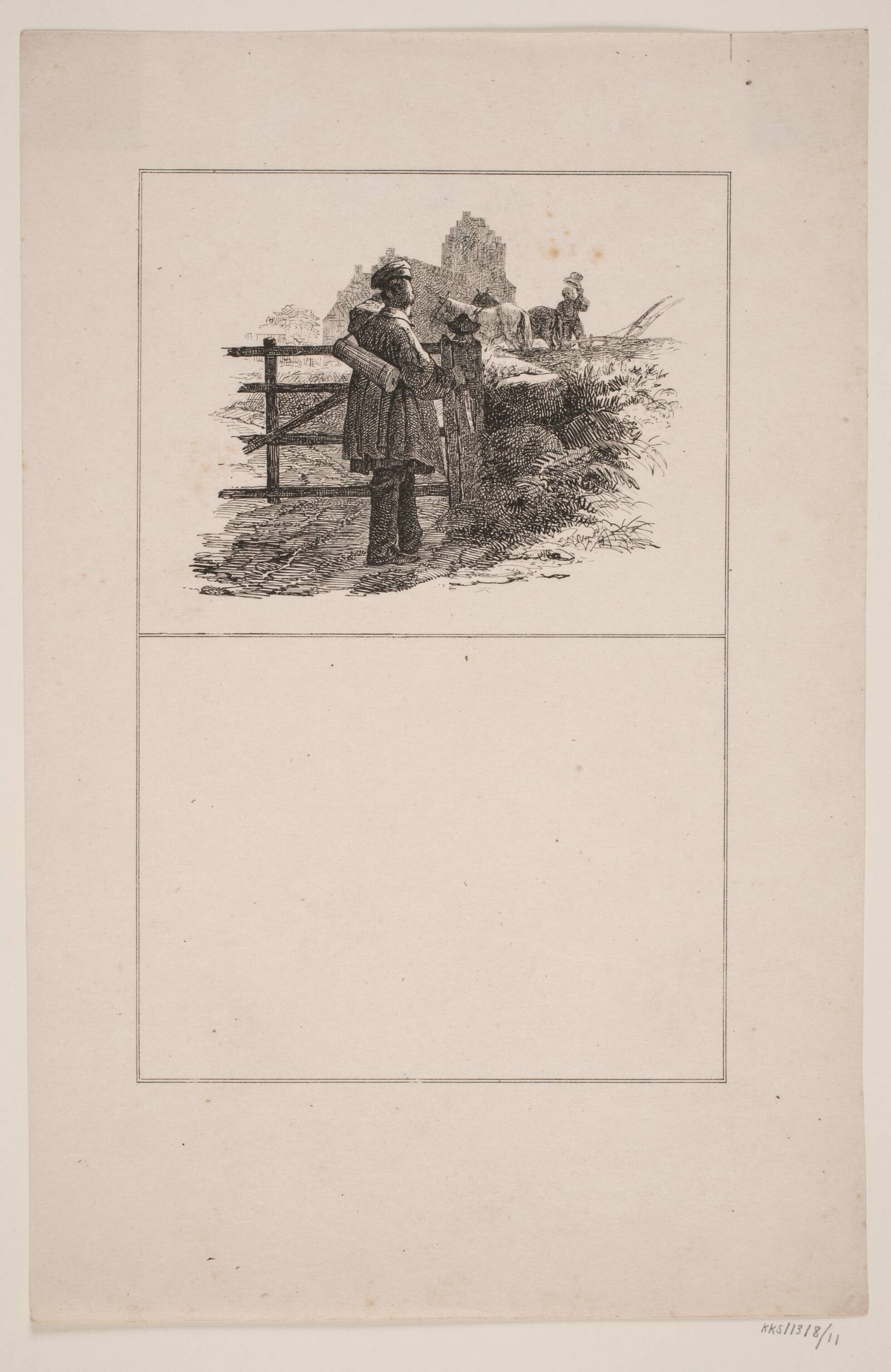 Aftenstunden, Adolph Kittendorff, 1845