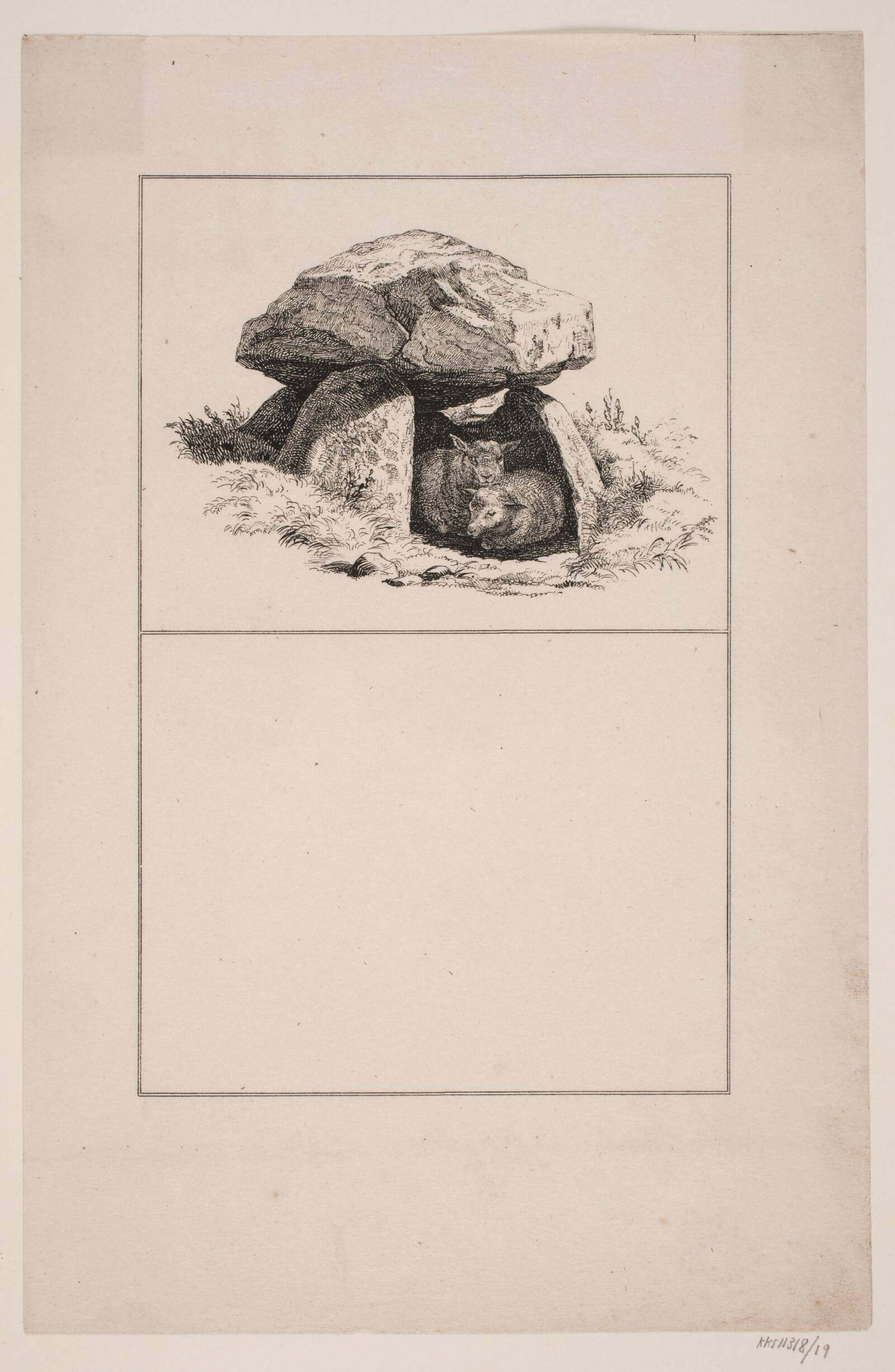 Lammene, Adolph Kittendorff, 1845