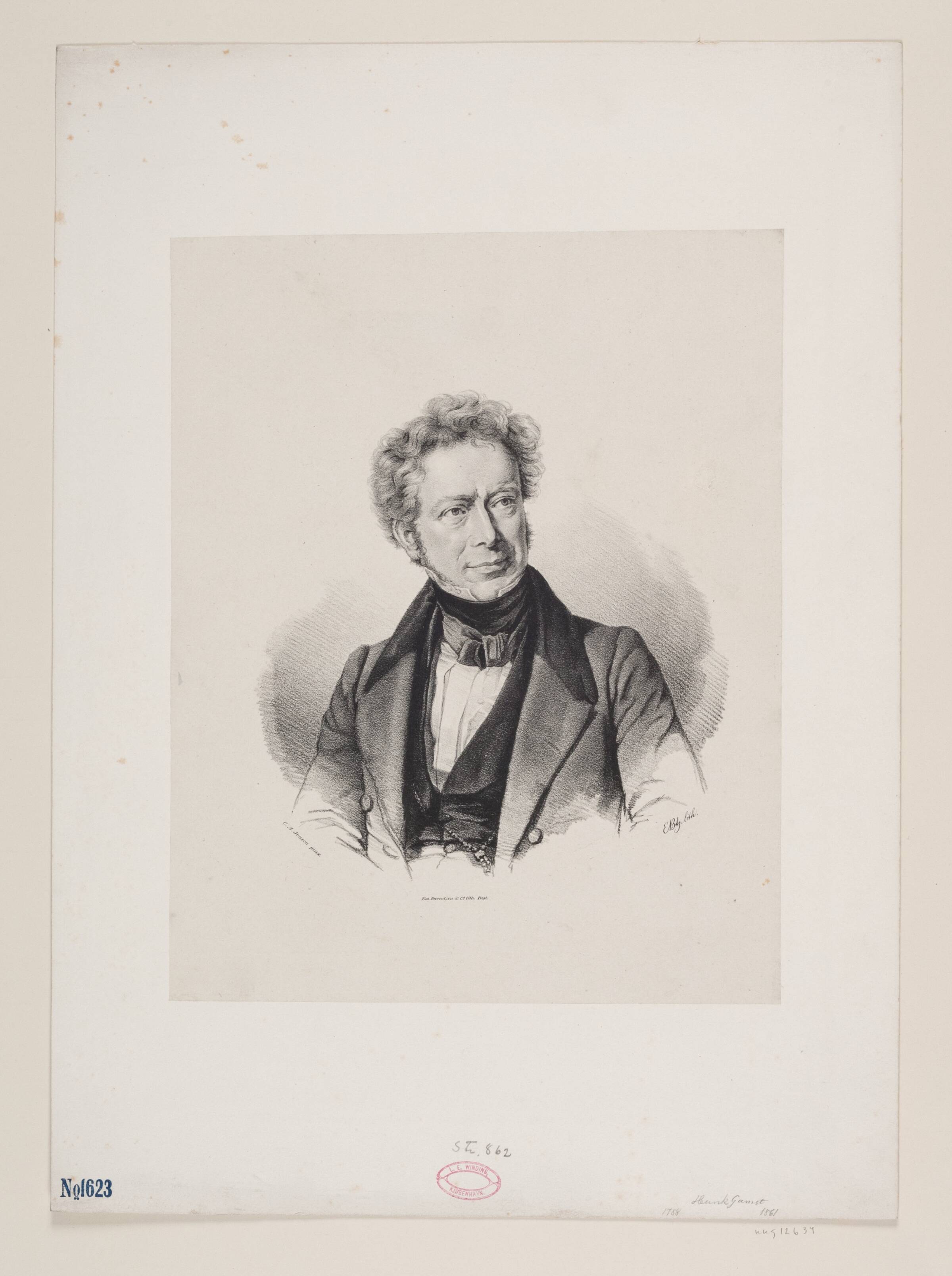 Henrik Gamst, Emil Ditlev Bærentzen, 1799-1868
