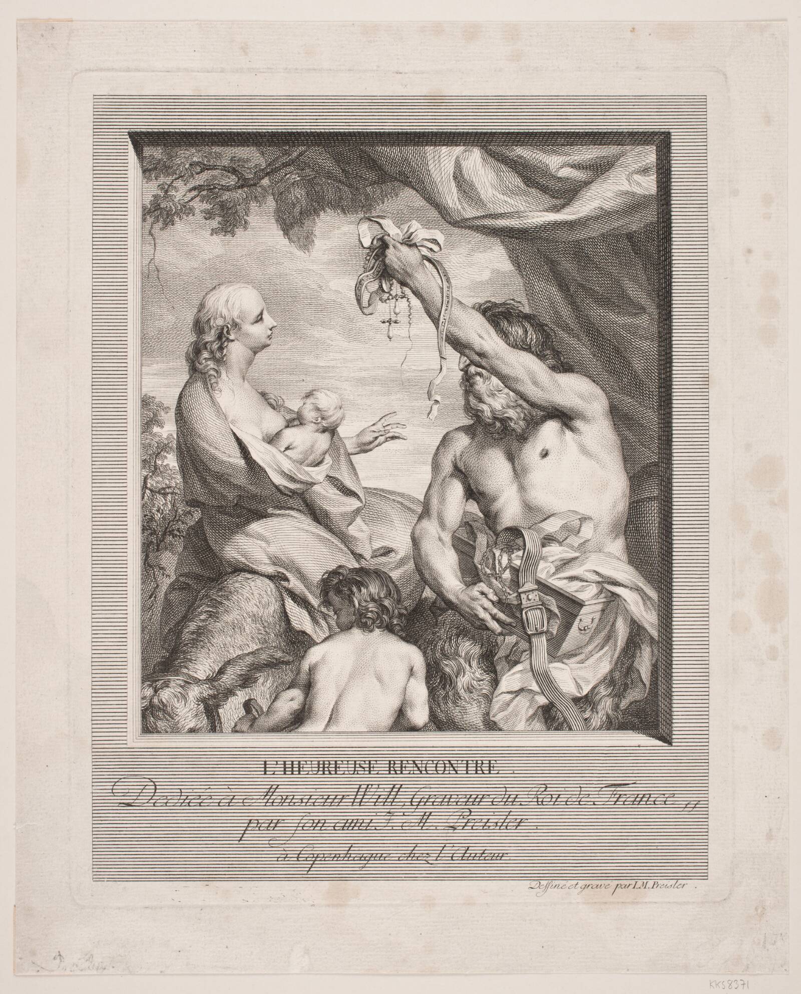 L'heureuse rencontre, J.M. Preisler, 1765-1769