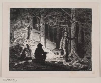 Illustration til "En Sommernat paa Krogskoven"