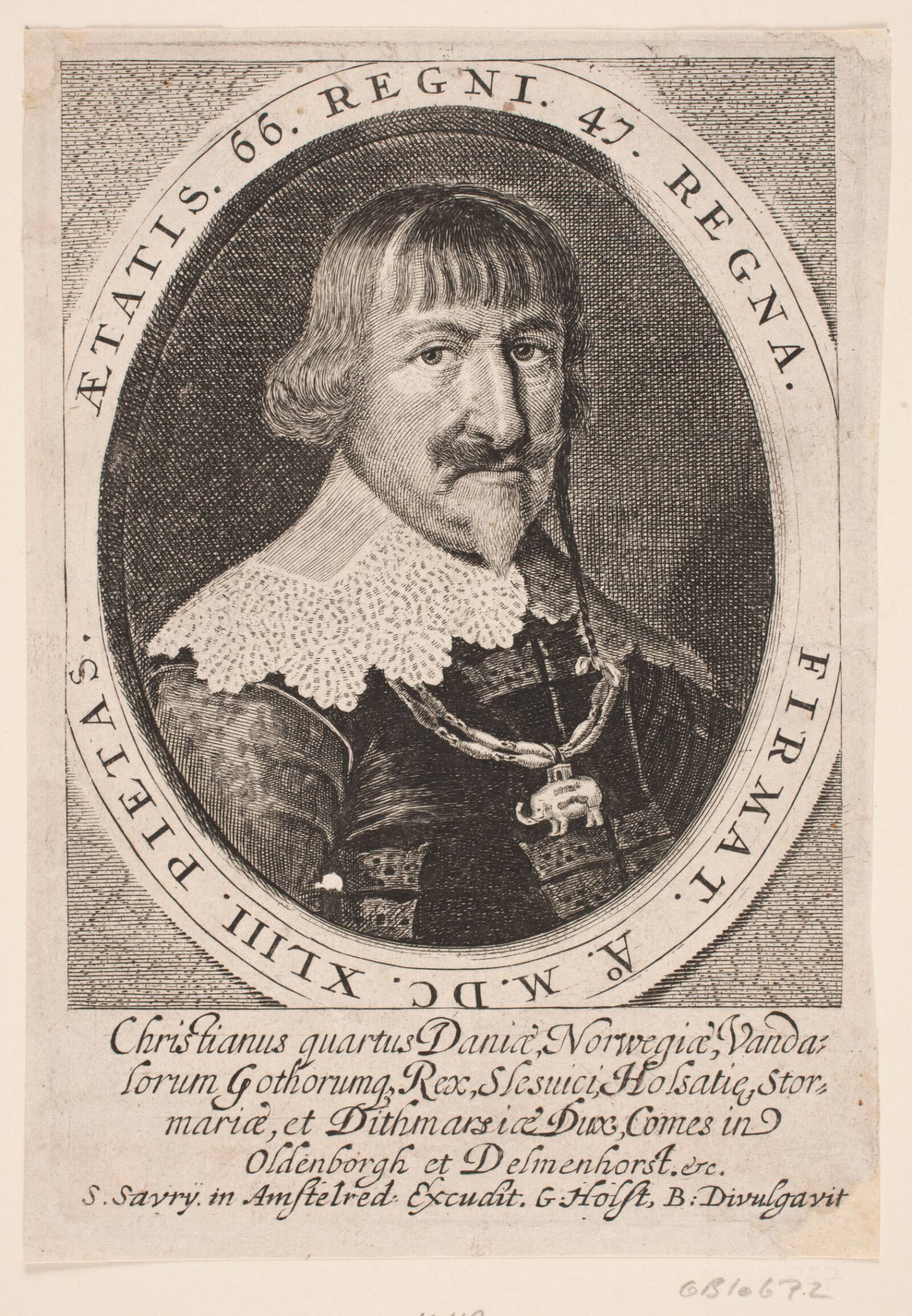 Christian IV, Simon de Pas, 1643
