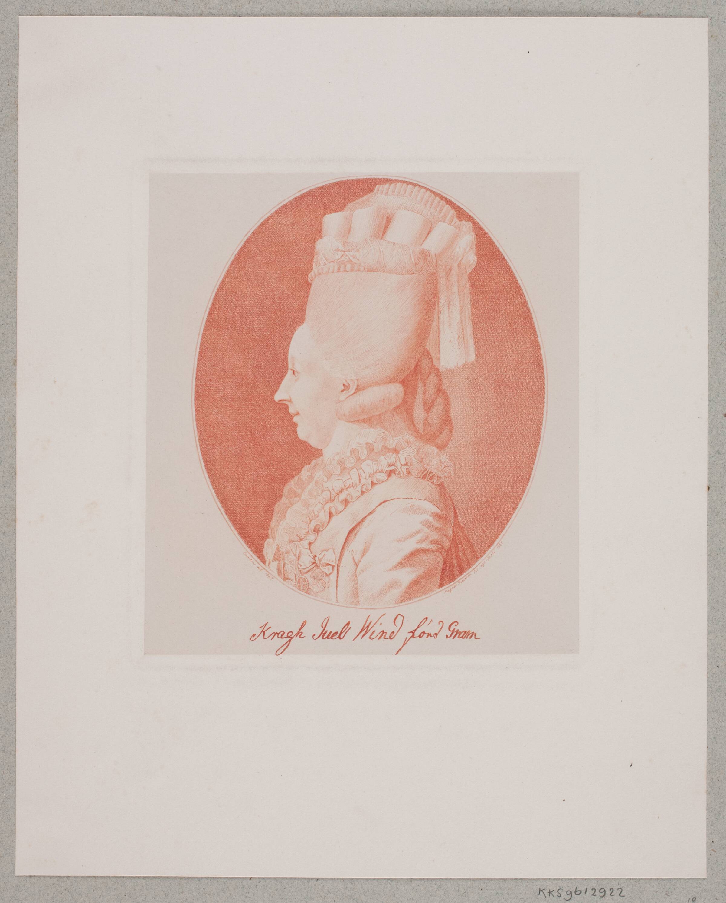 Baronesse Sophie Magdalene Krag-Juel-Wind von Gram, Julius Magnus-Petersen, 1865