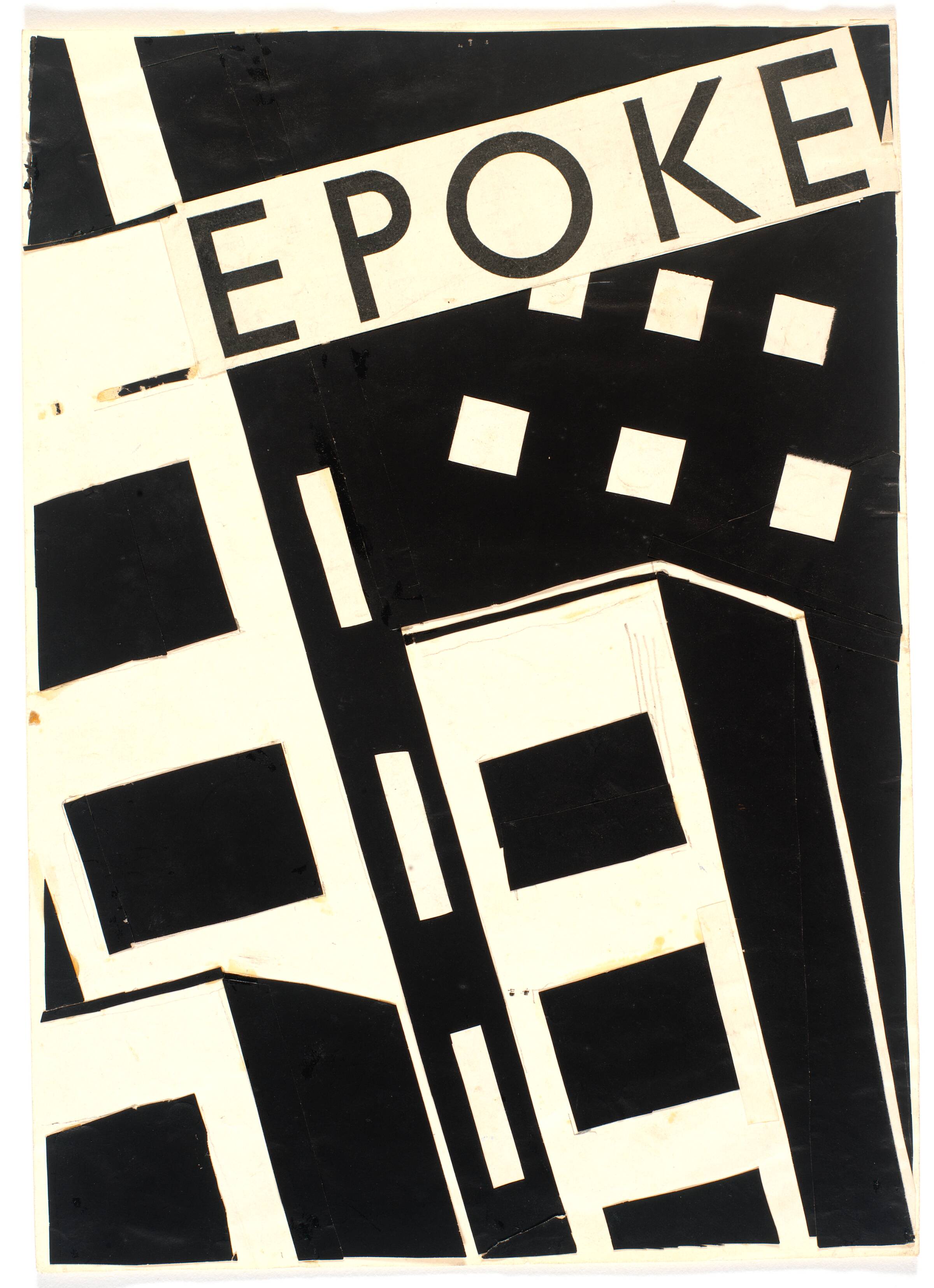 Forstudie til forside for tidsskriftet "Epoke.", Richard Mortensen, 1930-1933