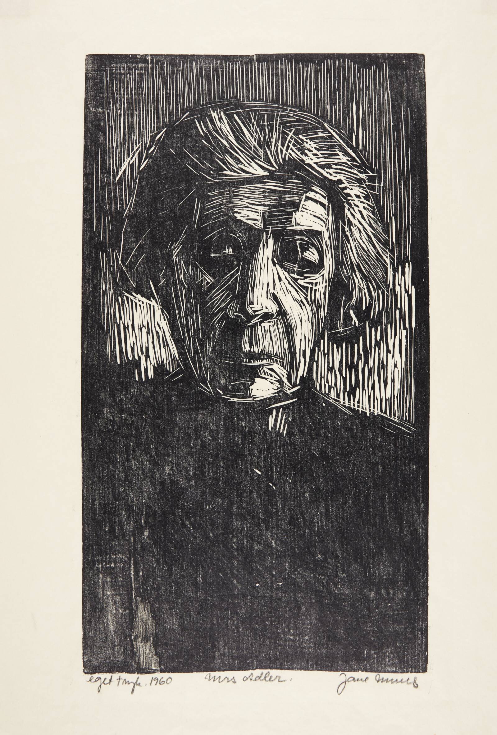 Portræt af Mrs. Adler, Jane Muus, 1960