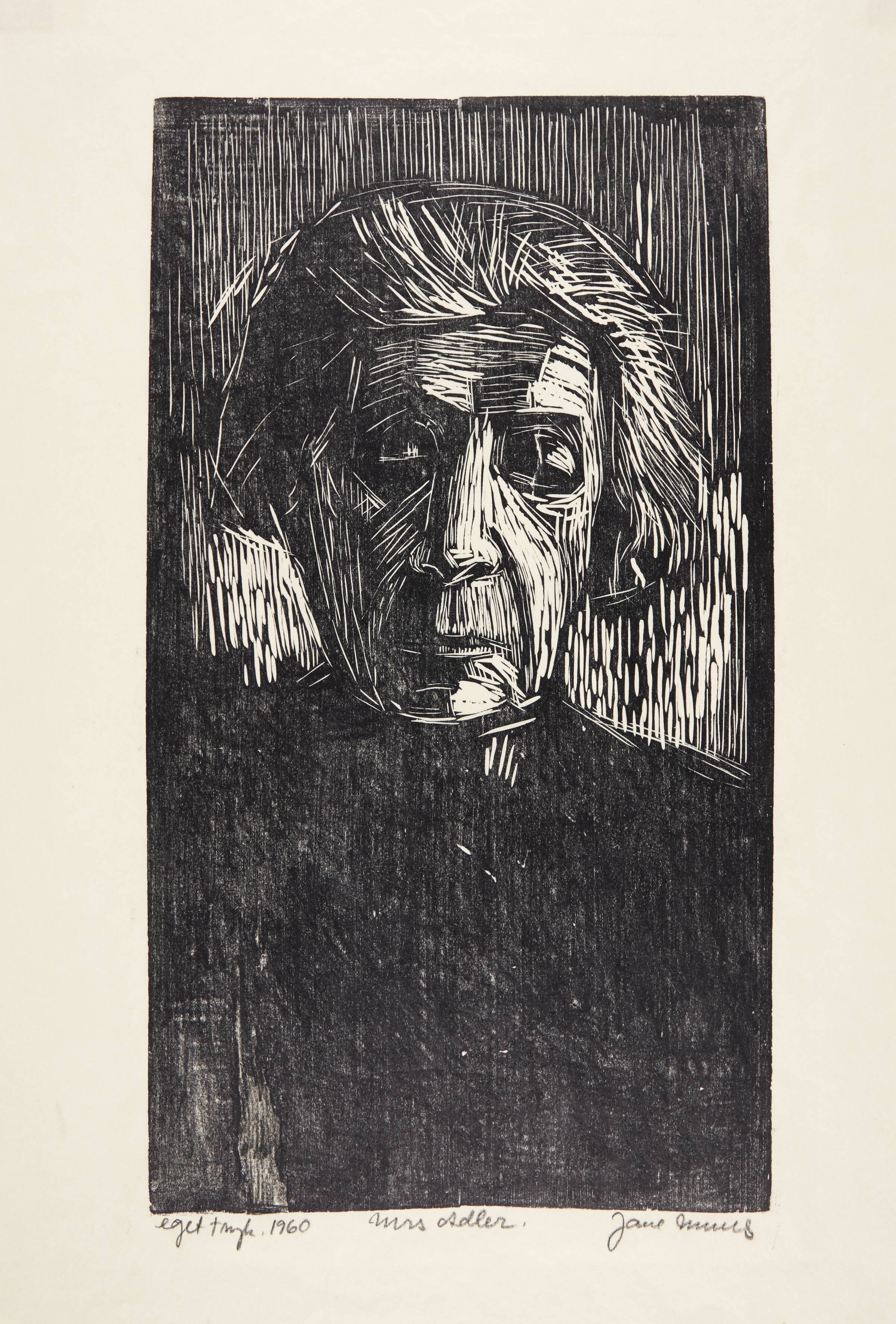 Portræt af Mrs. Adler, Jane Muus, 1960