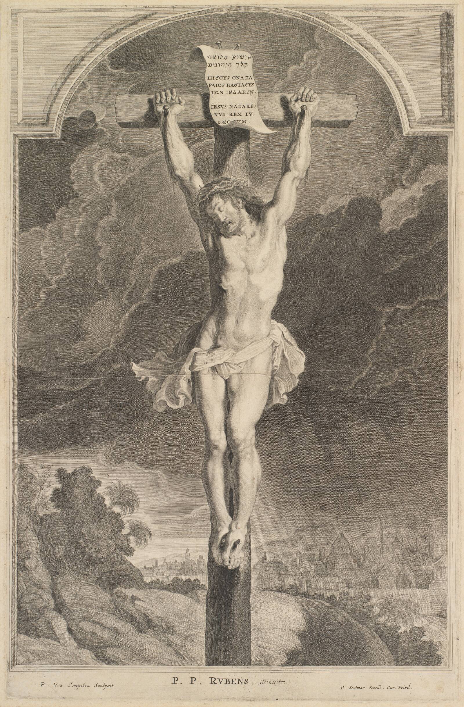 Kristus på korset, Pieter van Sompel, 1628-1650