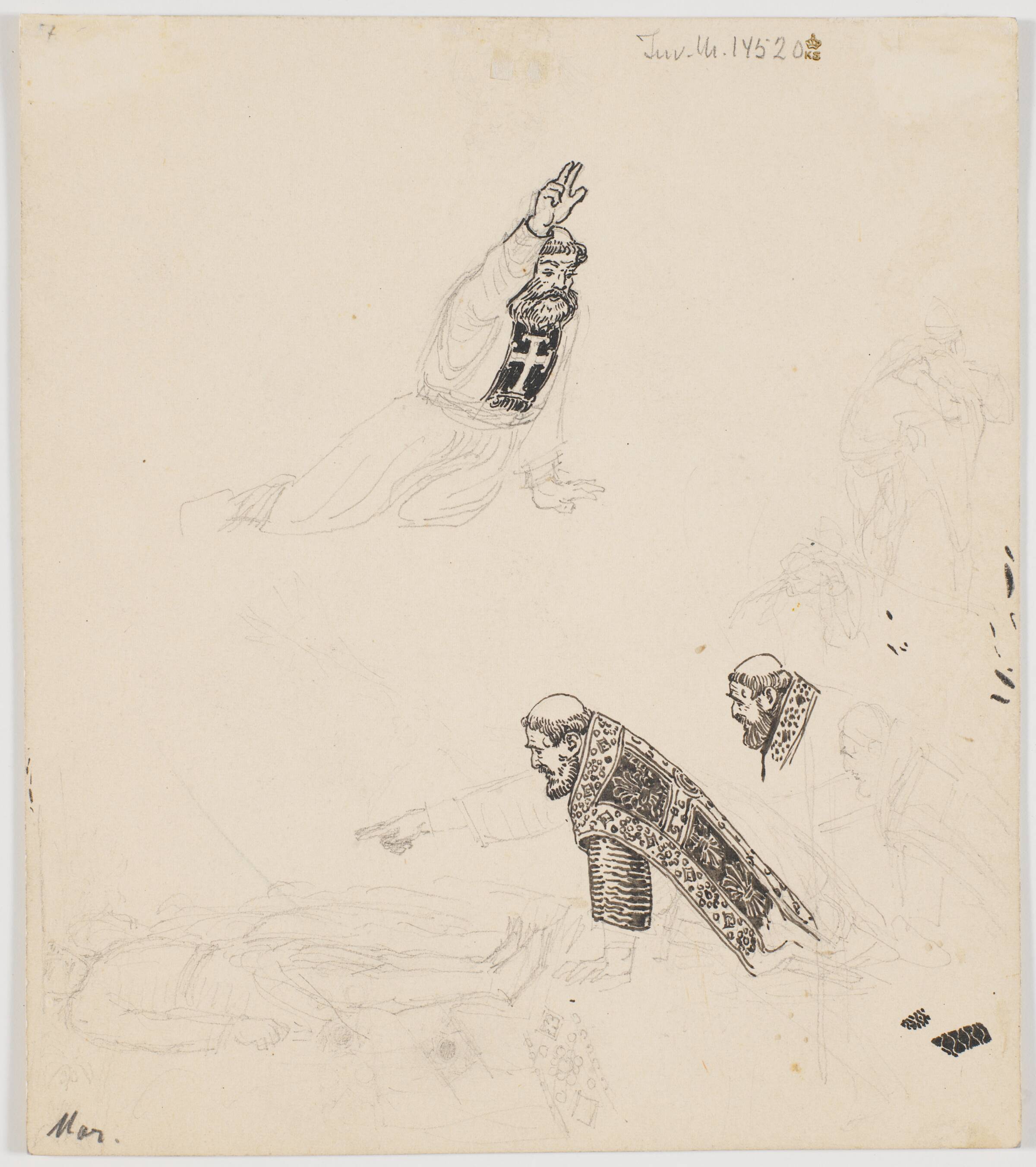 Forarbejder til uanvendte illustrationer, Niels Skovgaard, 1897