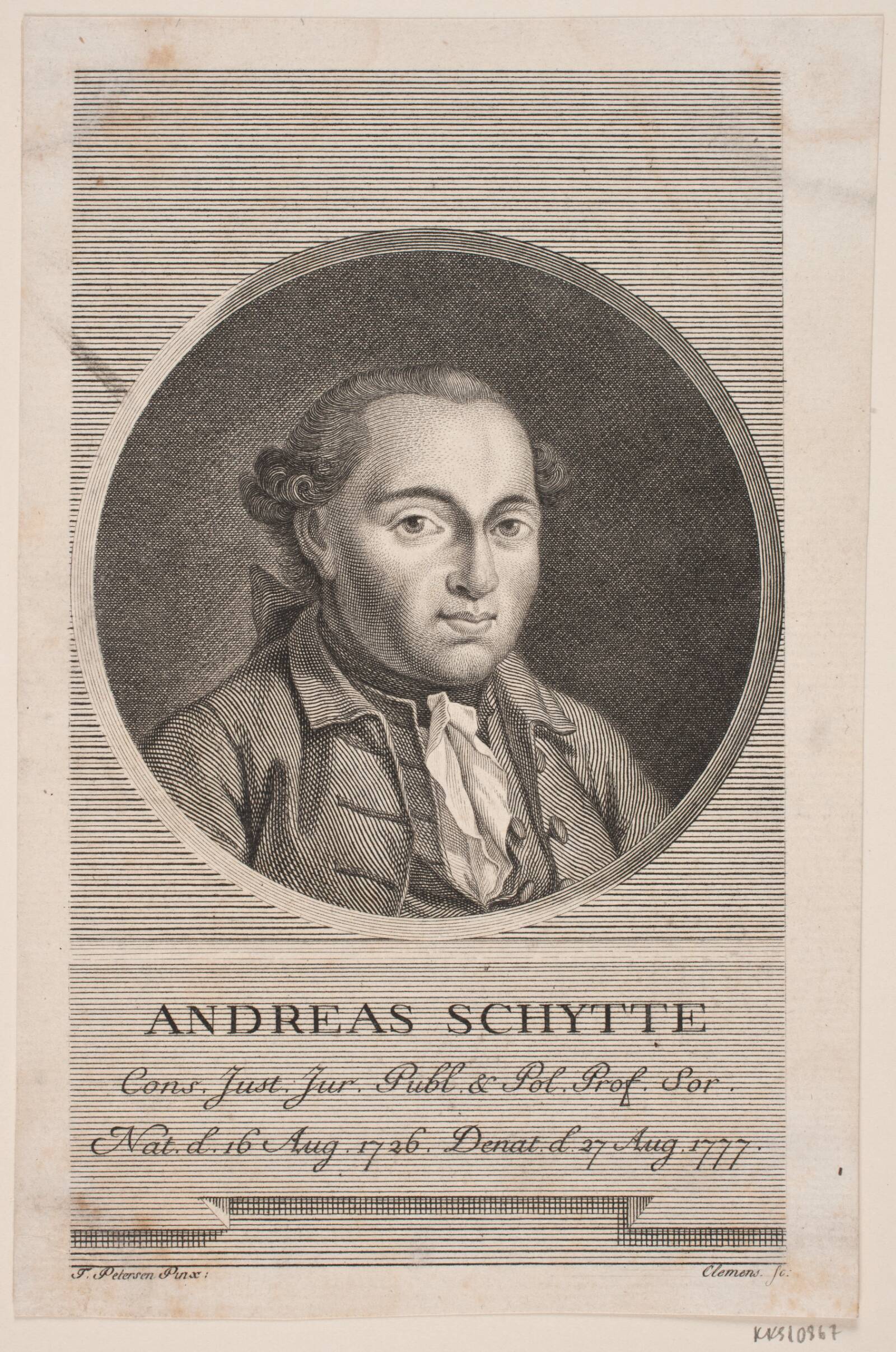Andreas Schytte, J.F. Clemens, 1777-1781