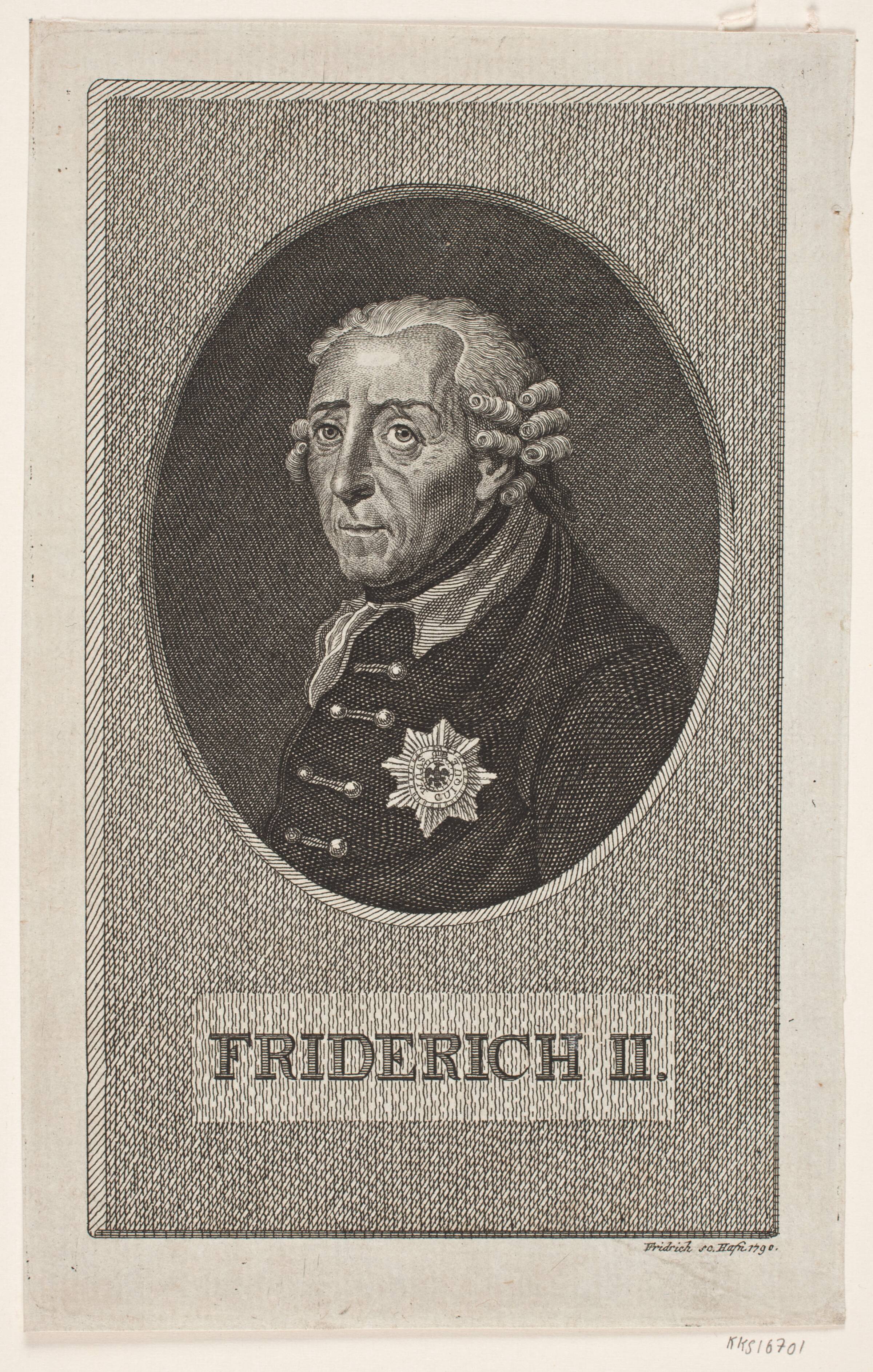 Friedrich II af Preussen, Johann Gottlieb Friedrich, 1790