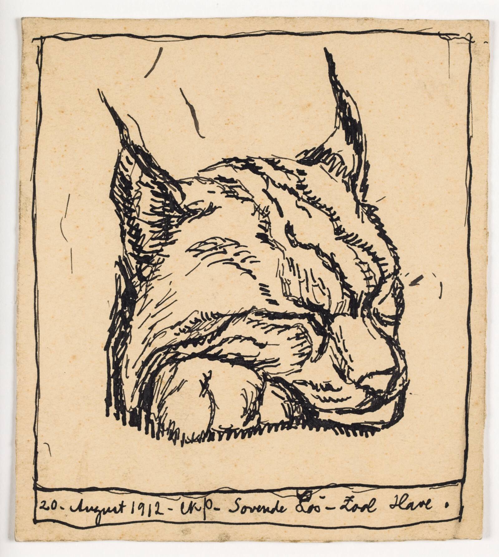 "Sovende Los", Christian Kongstad Petersen, 1912