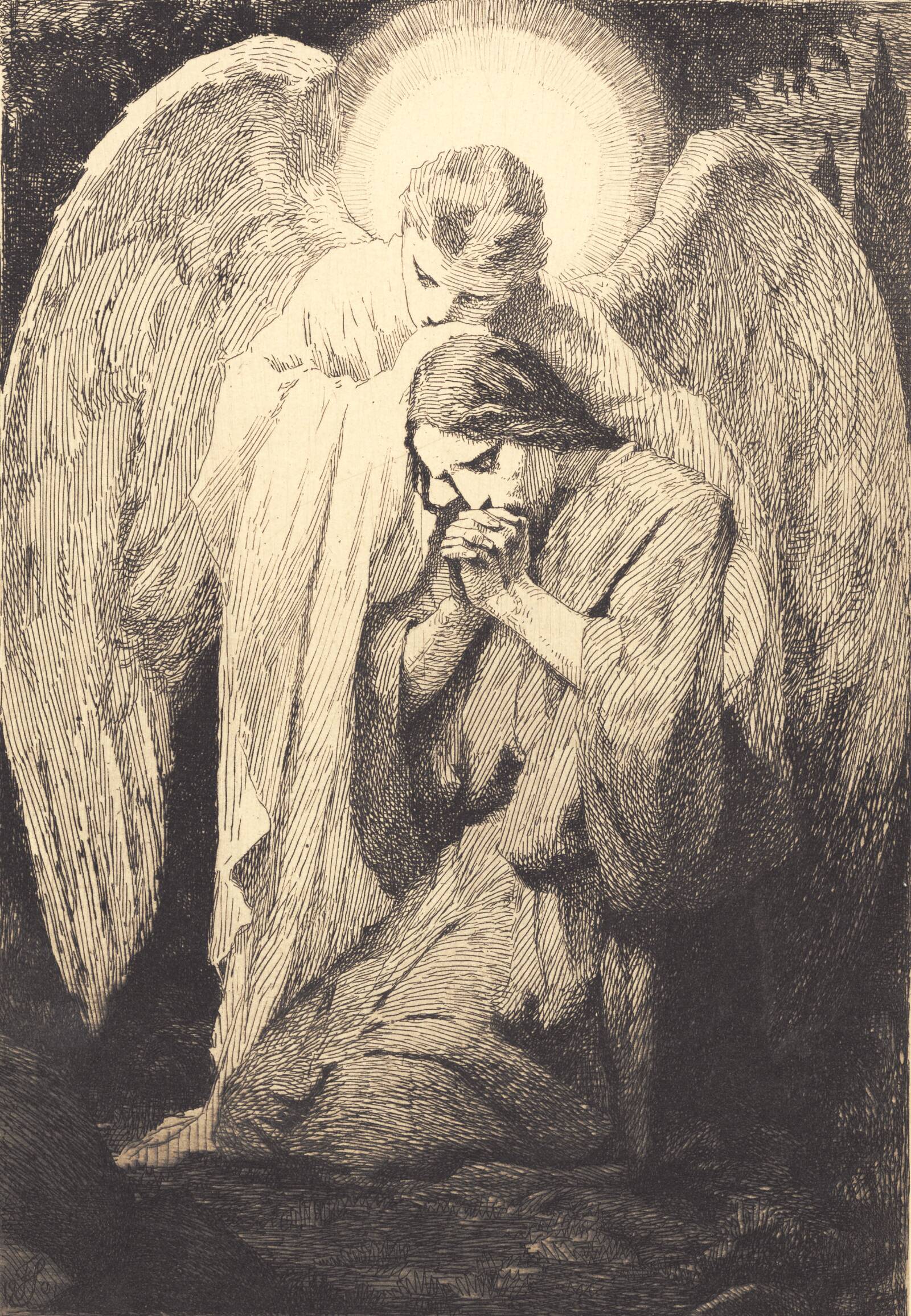 Kristus i Gethsemane, Frans Schwartz, 1901