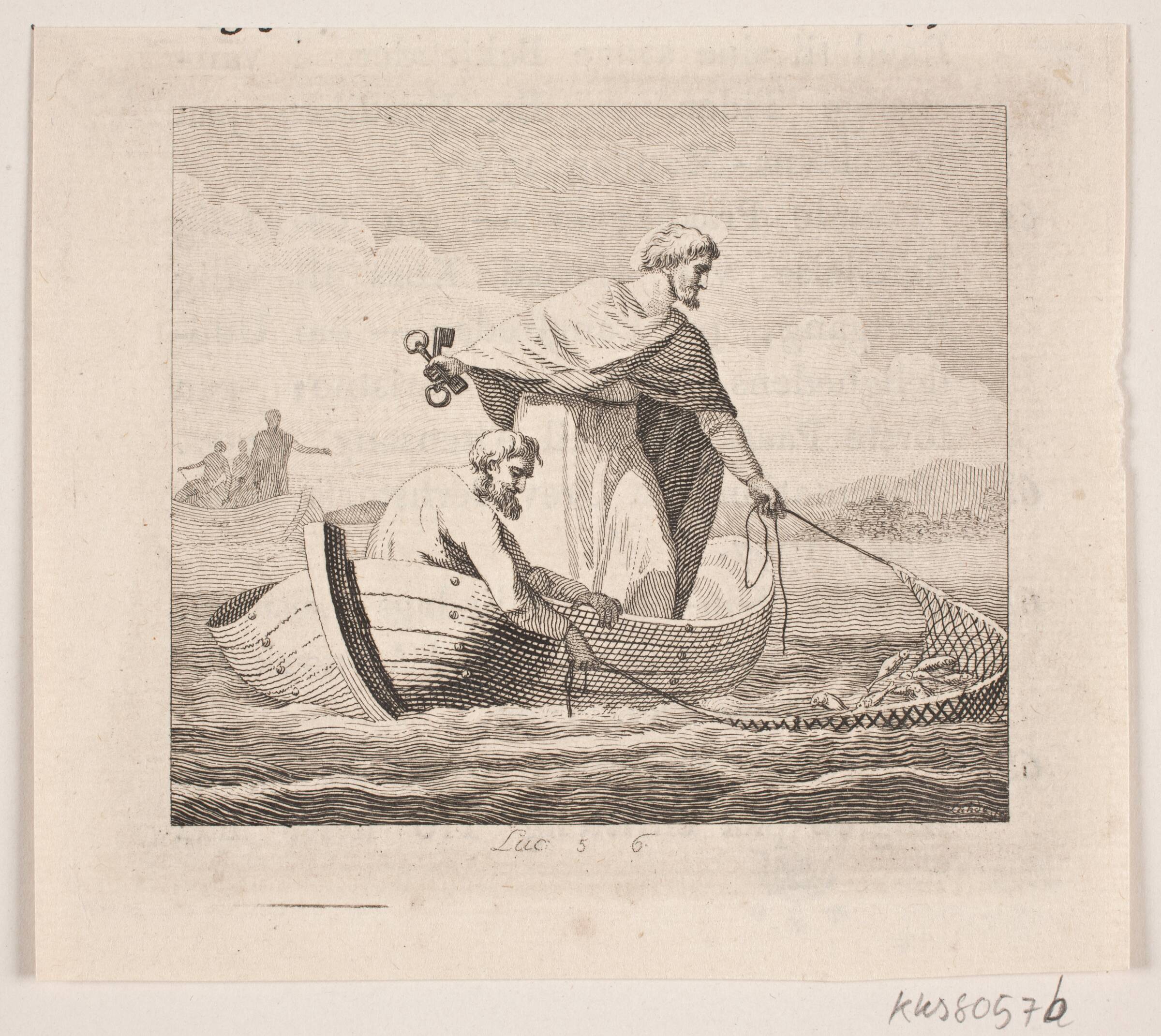Peters fiskefangst, Gerhard Ludvig Lahde, 1765-1833