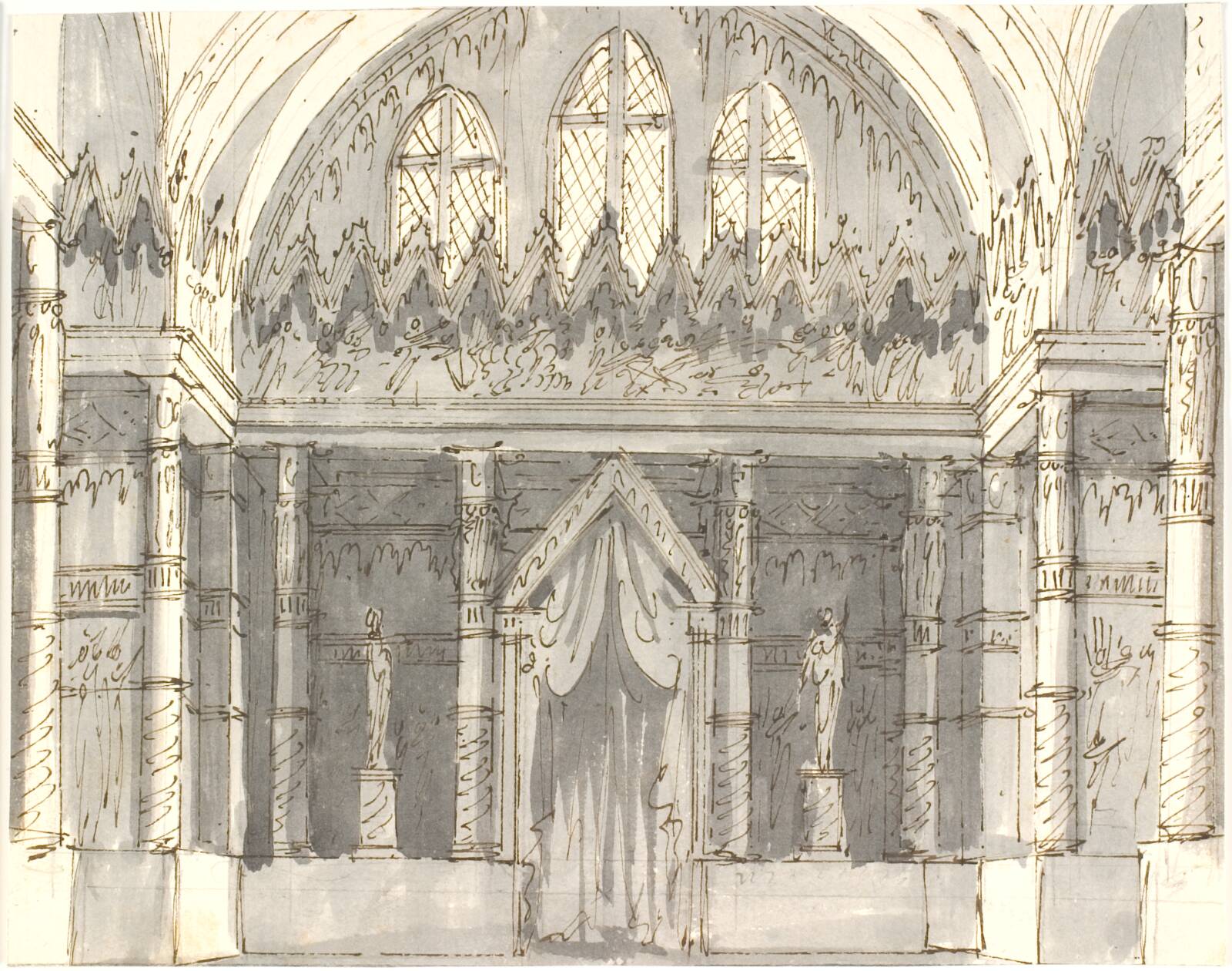 Kirkeinteriør, Aron Wallick, 1803-1809
