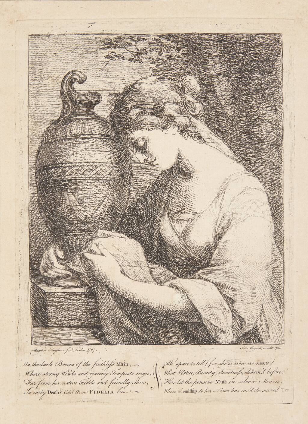 Kvinden ved urnen, Angelica Kauffmann, 1767