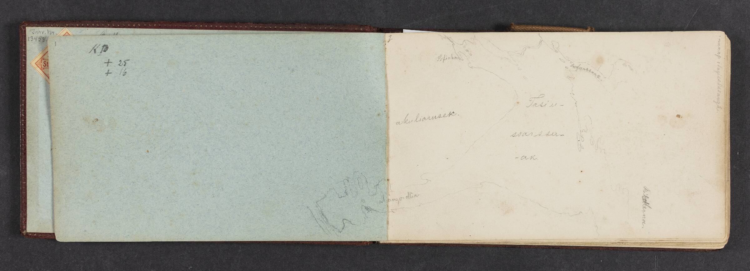 Landkort over dele af Grønland, Lars Møller, 1883