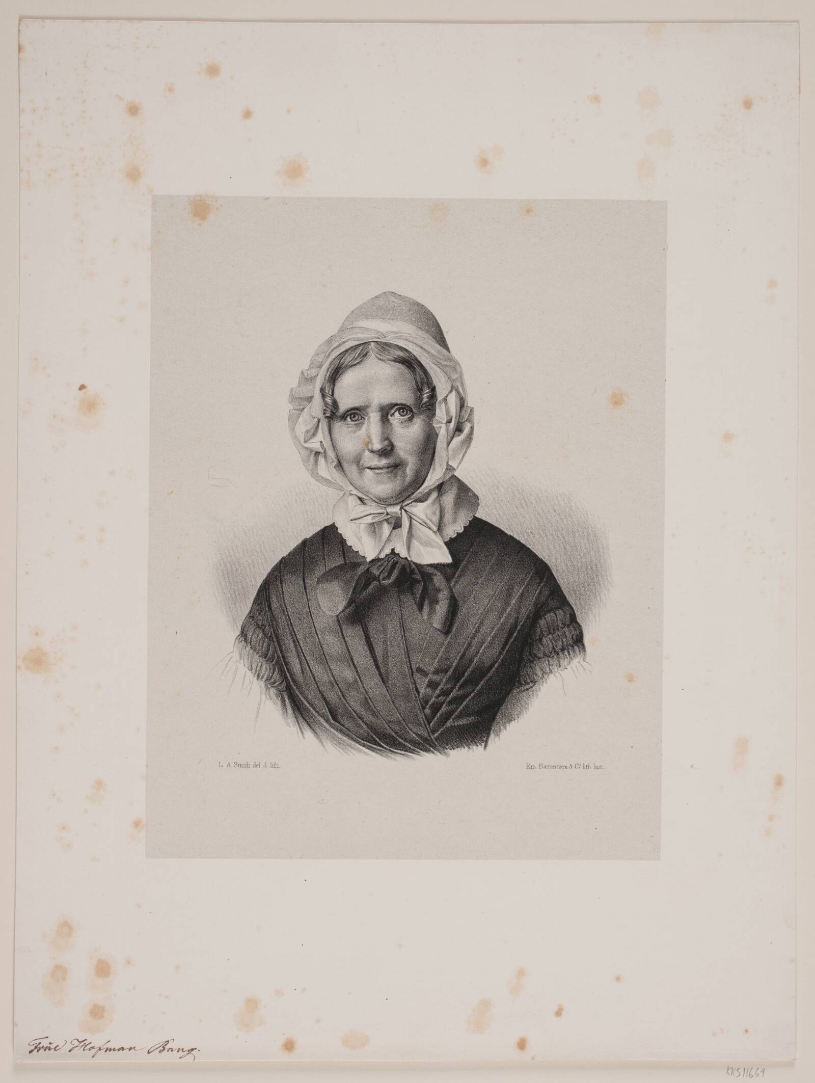 Charlotte Hofman Bang, L.A. Smith, 1856