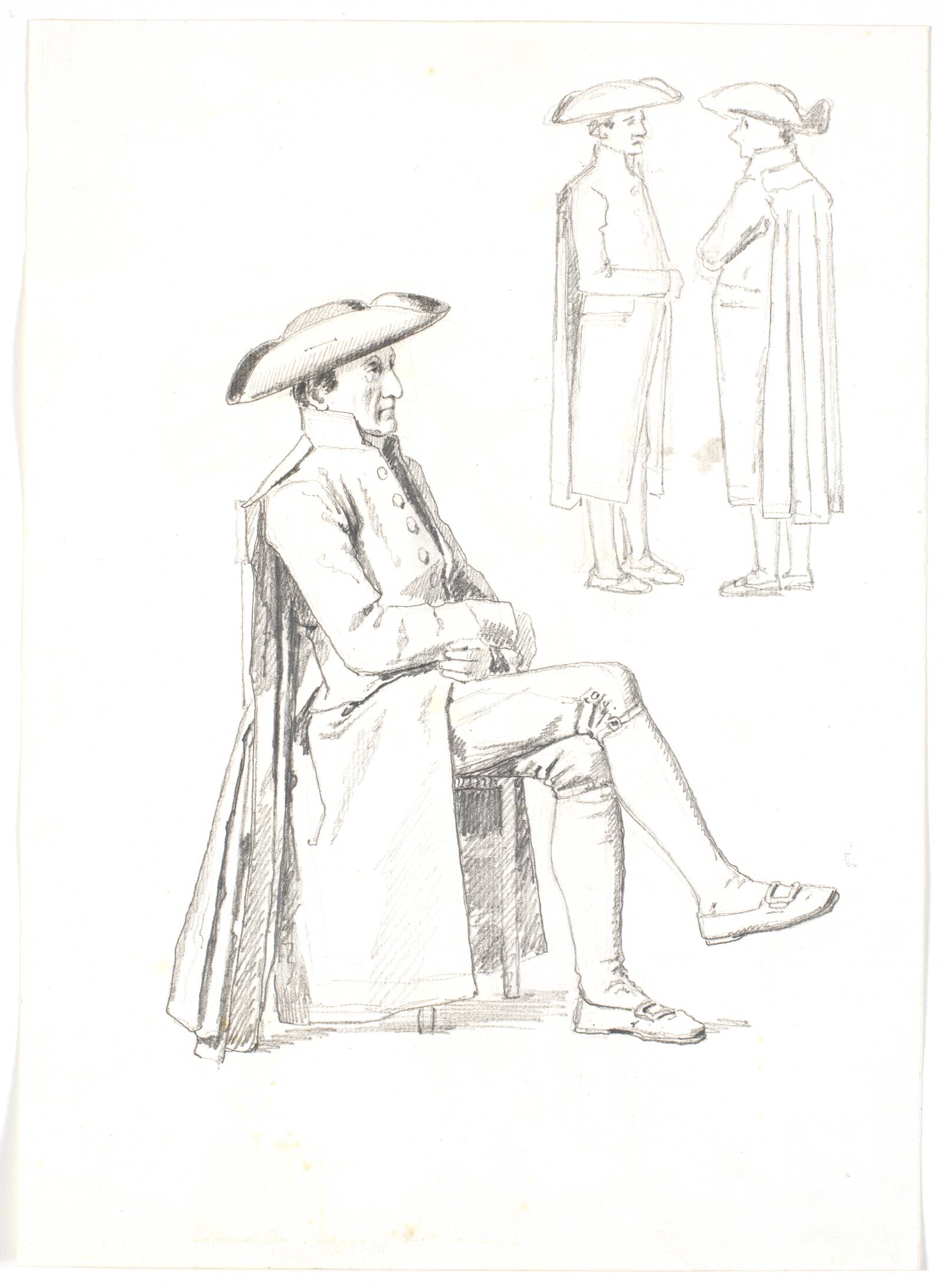Don Philippo Conti siddende, Martinus Rørbye, 1841