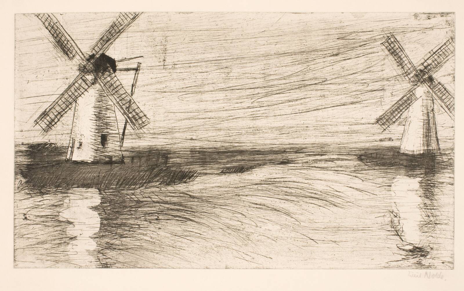 Mühlen, Emil Nolde, 1922