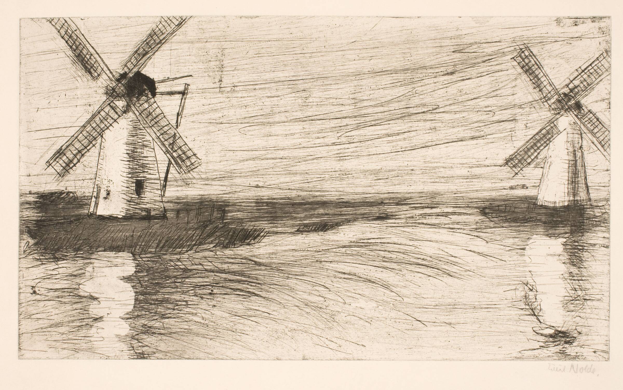 Mühlen, Emil Nolde, 1922