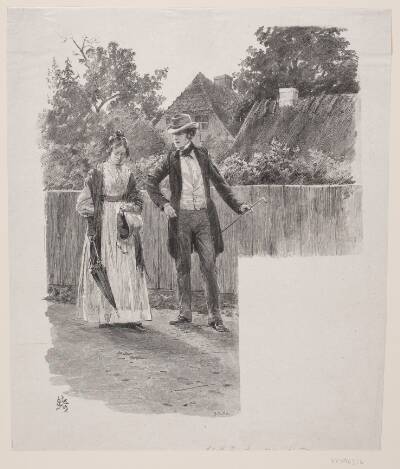 Illustration til H. Hertz, "Spadsereturen"