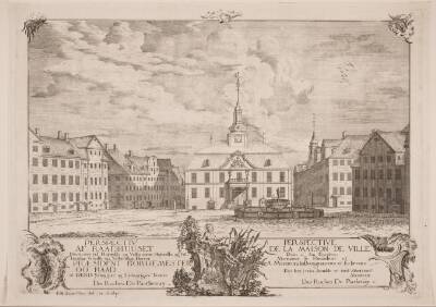 Københavns rådhus, set fra Gammeltorv