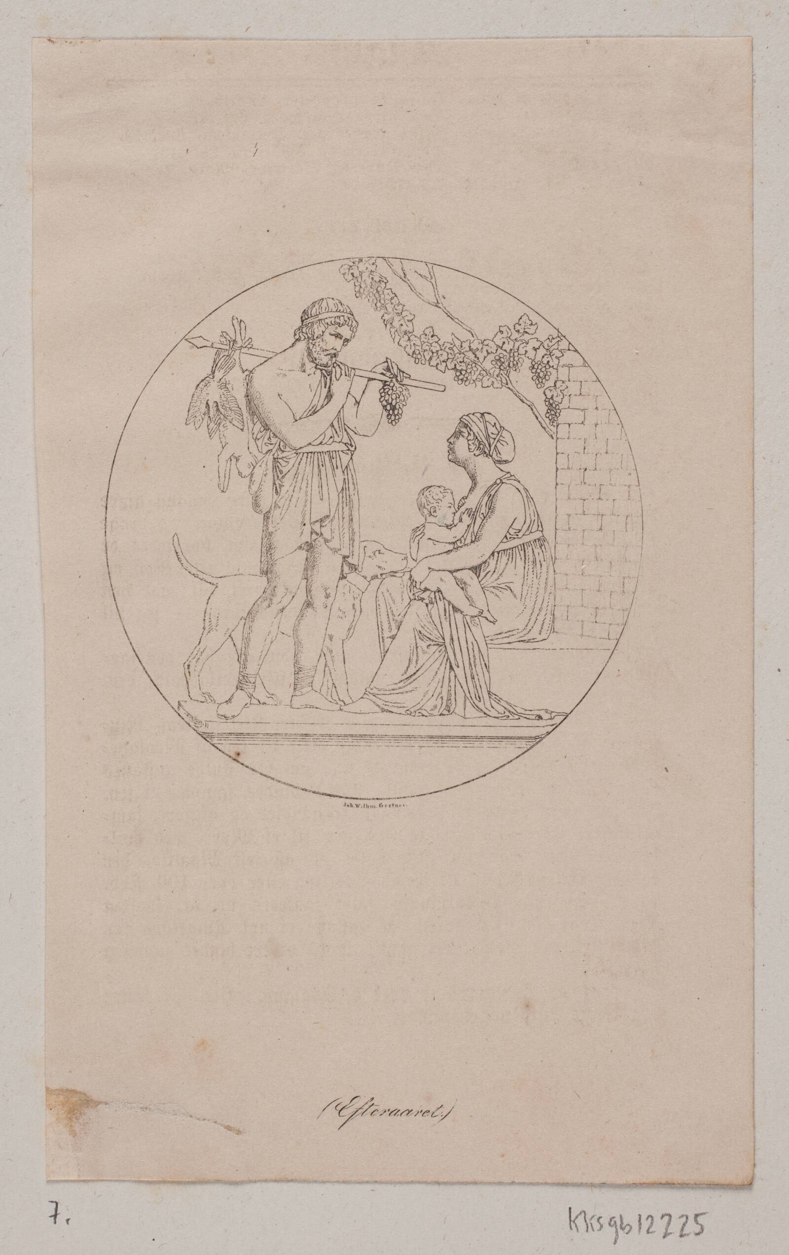 De fire årstider. Efterår, J.V. Gertner, 1818-1871