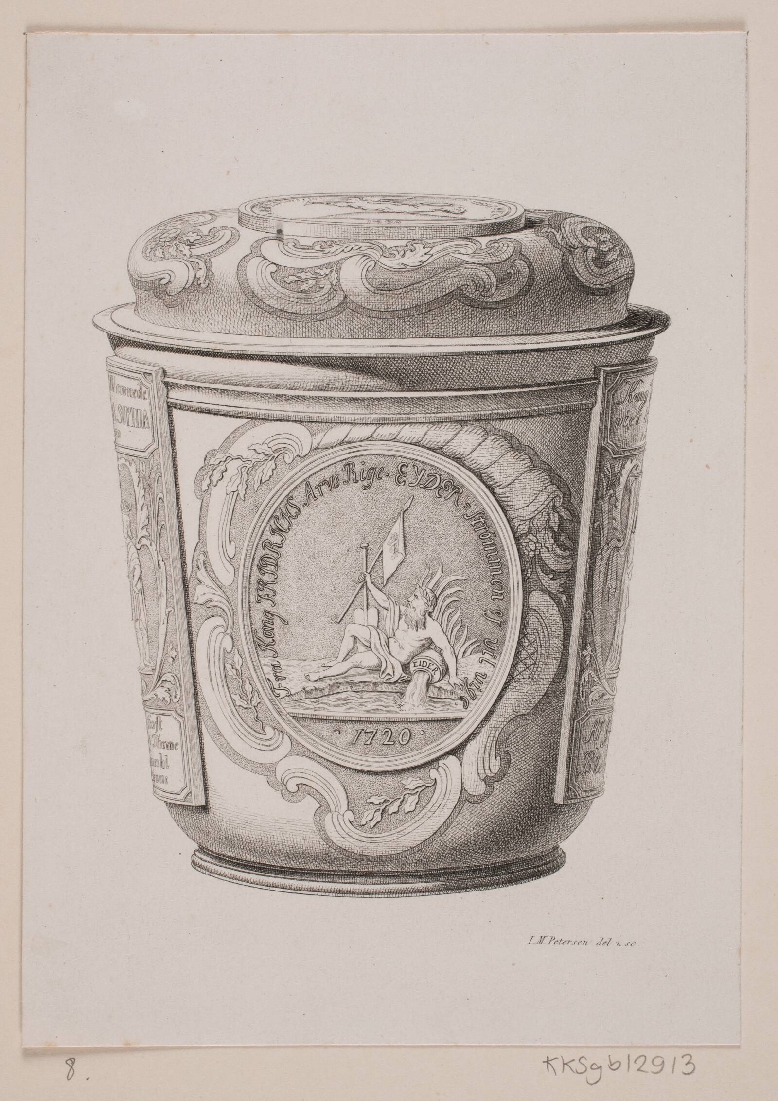 Det slesvigske Eiderstrømsbæger, Julius Magnus-Petersen, 1860