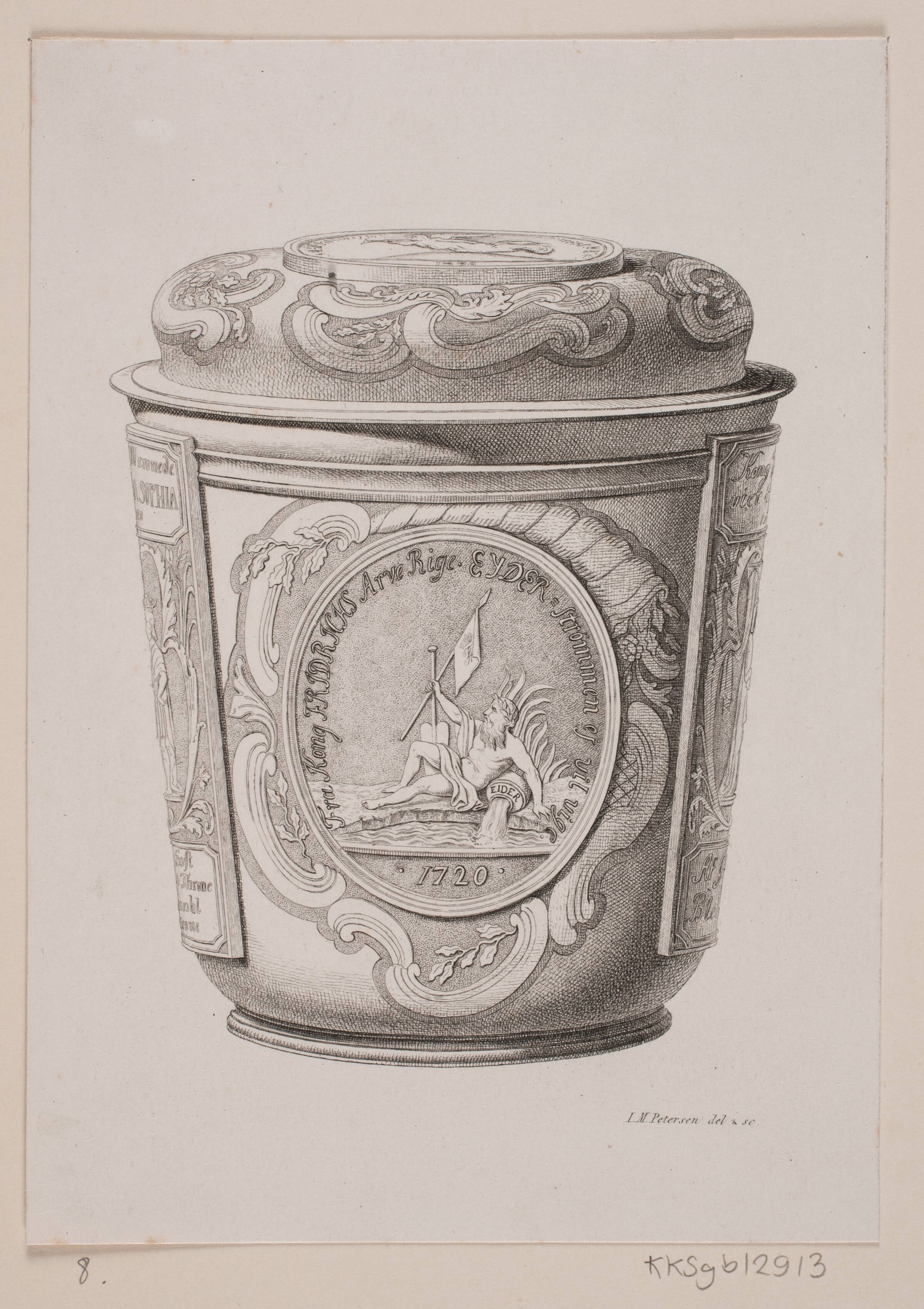 Det slesvigske Eiderstrømsbæger, Julius Magnus-Petersen, 1860
