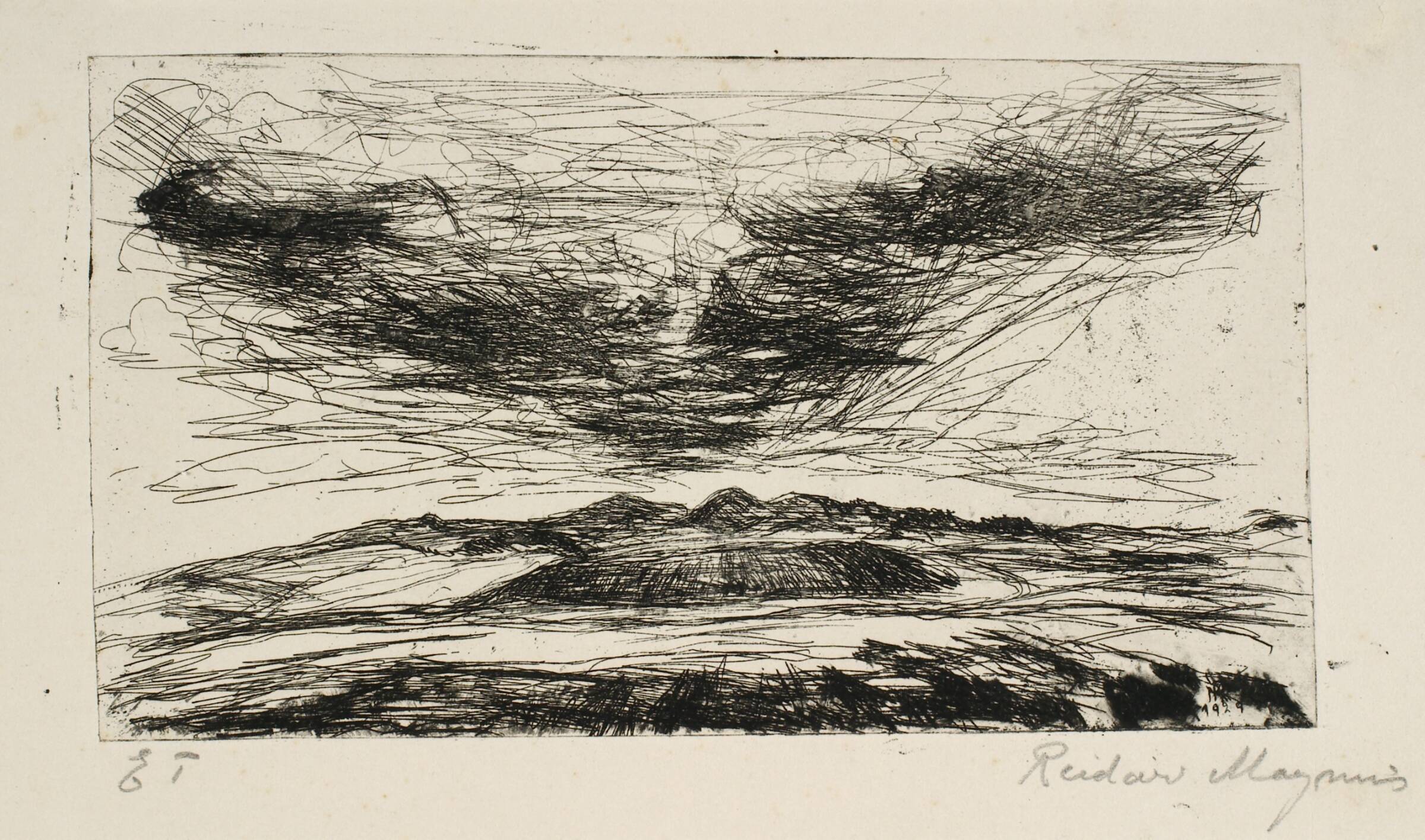 Jysk landskab, Reidar Magnus, 1929